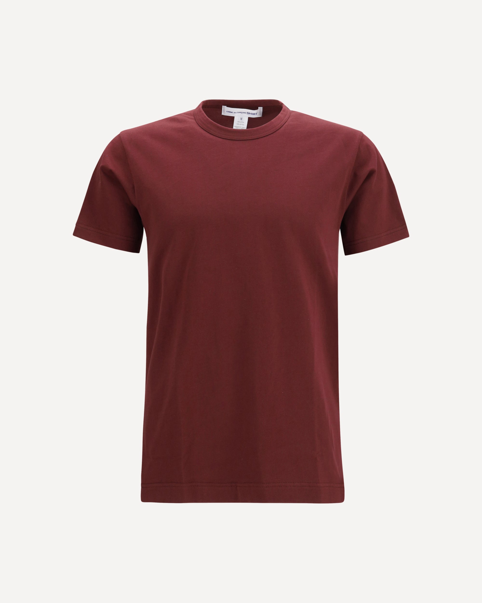 COMME DES GARÇONS SHIRT Short-sleeved cotton crewneck T-shirt