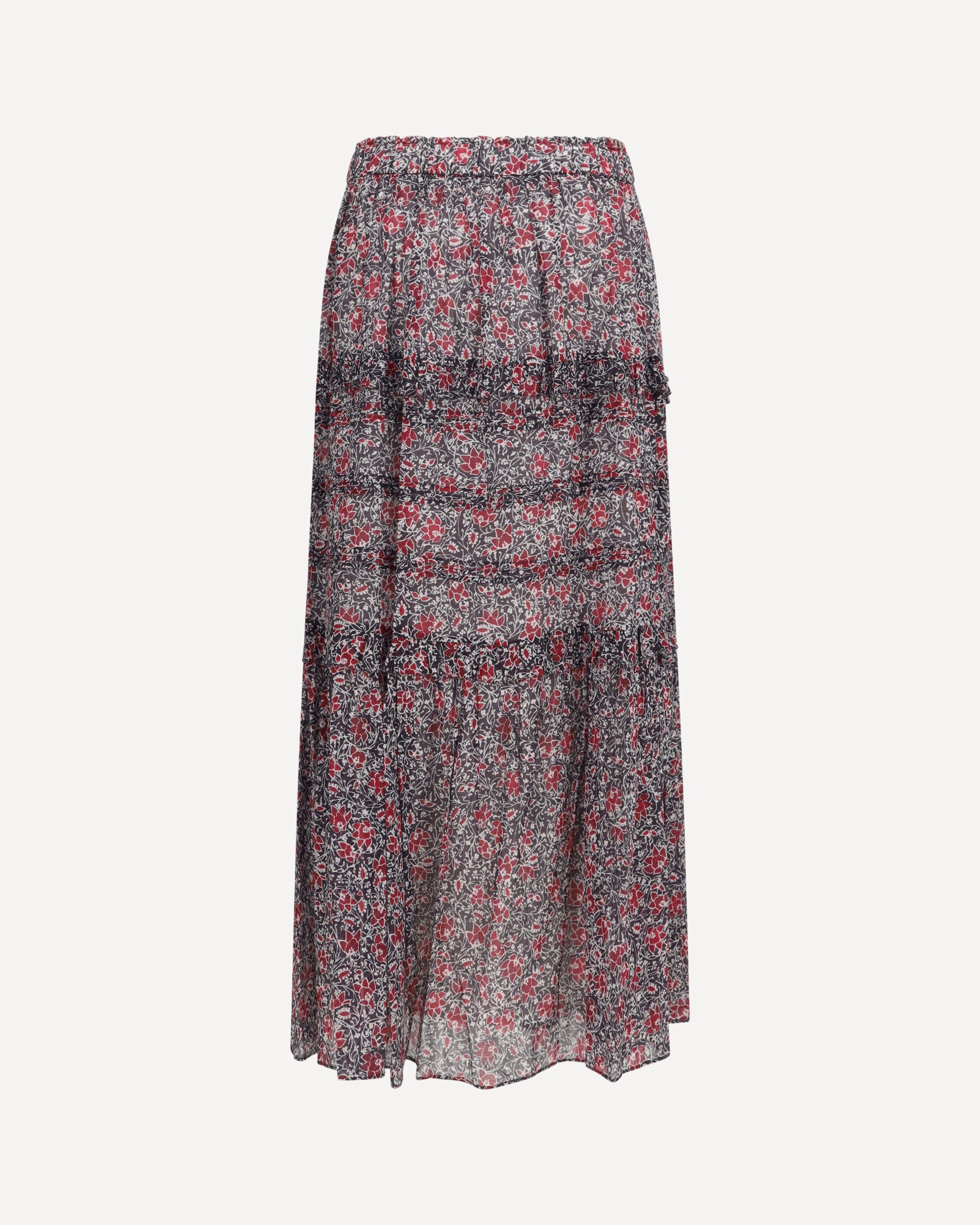 MARANT ETOILE Volomia long ruffled Skirt, view 2