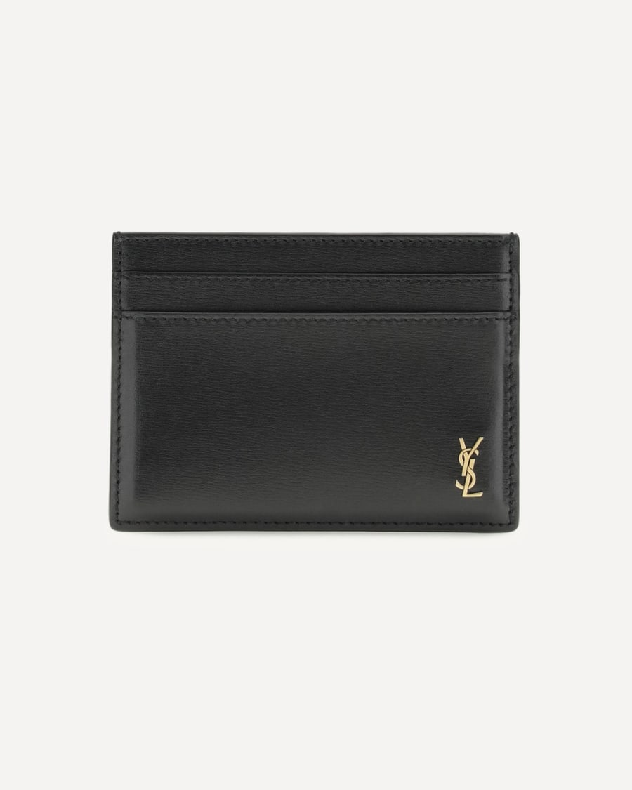 Saint Laurent Tiny Cassandre Card Holder, view 3