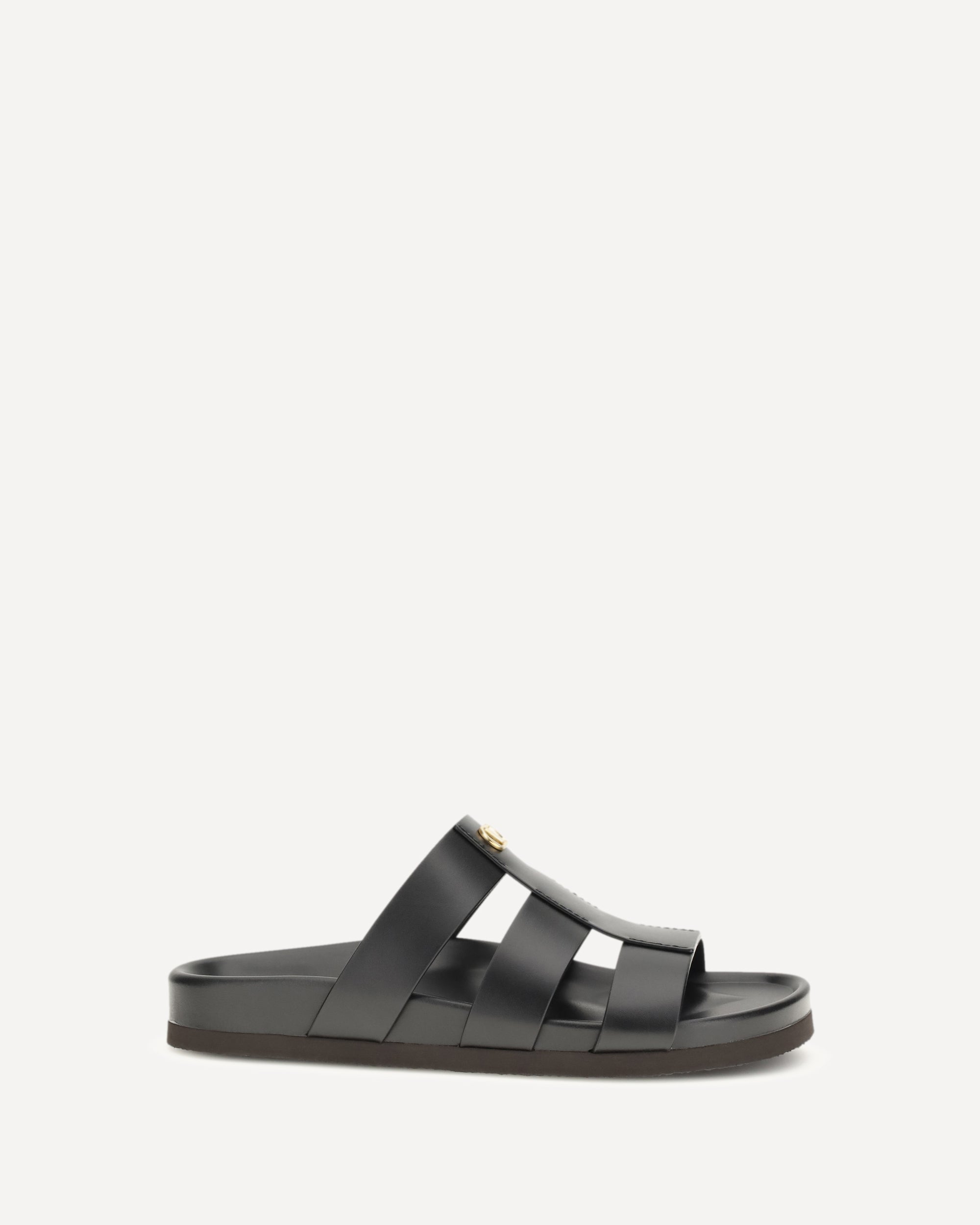Valentino Garavani Studshield leather slide Sandals