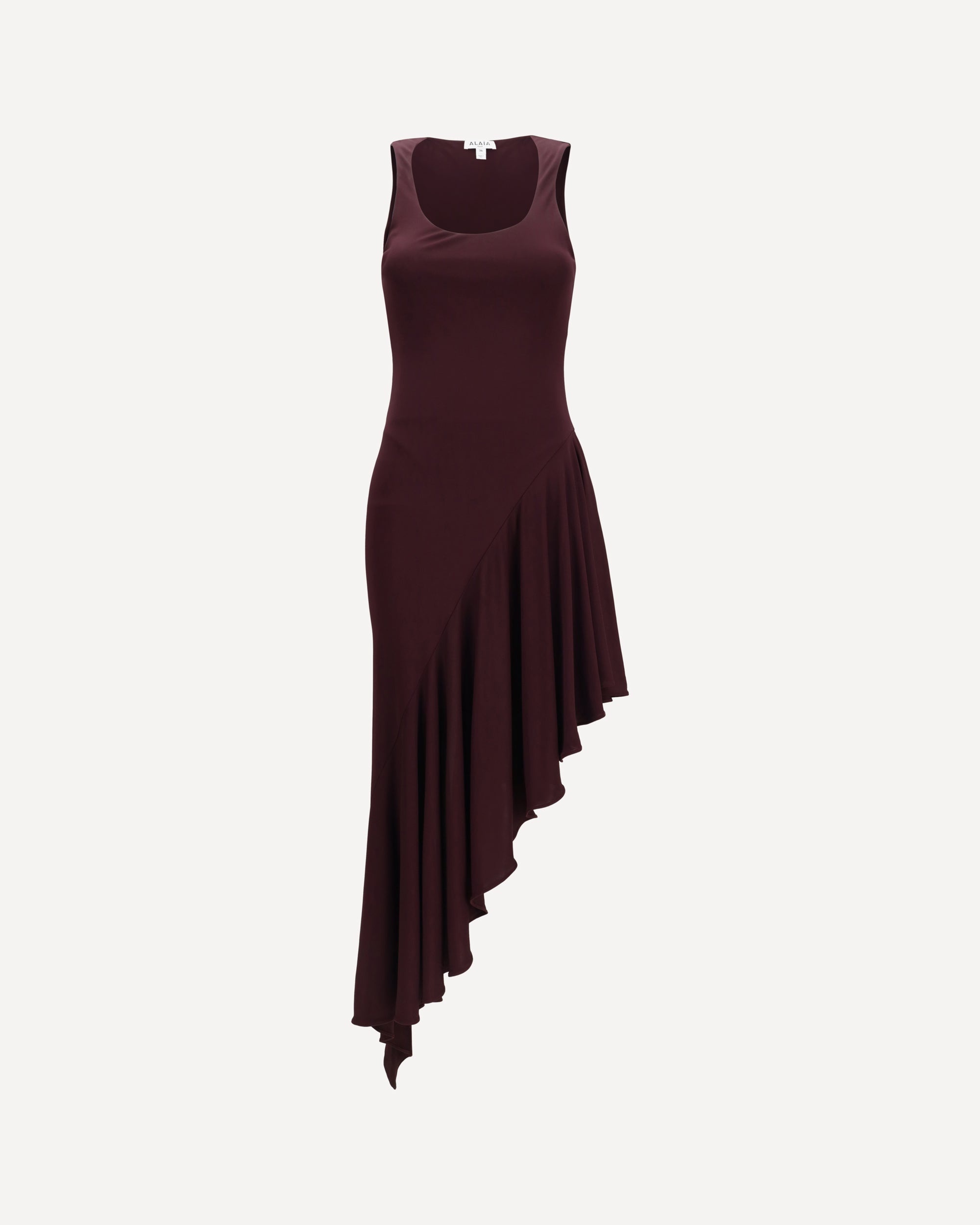Alaïa Asymmetric fluid jersey Dress