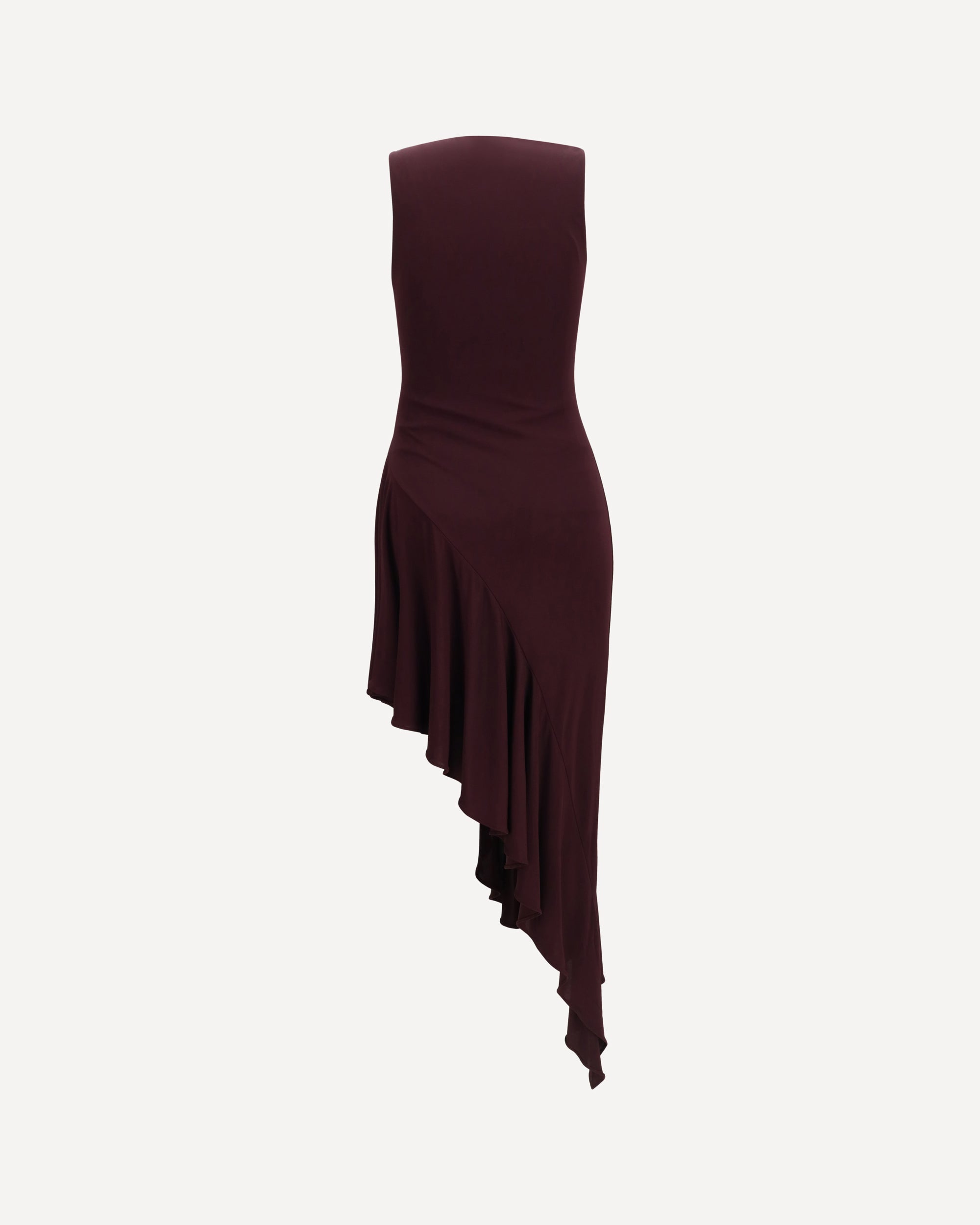 Alaïa Asymmetric fluid jersey Dress, view 2