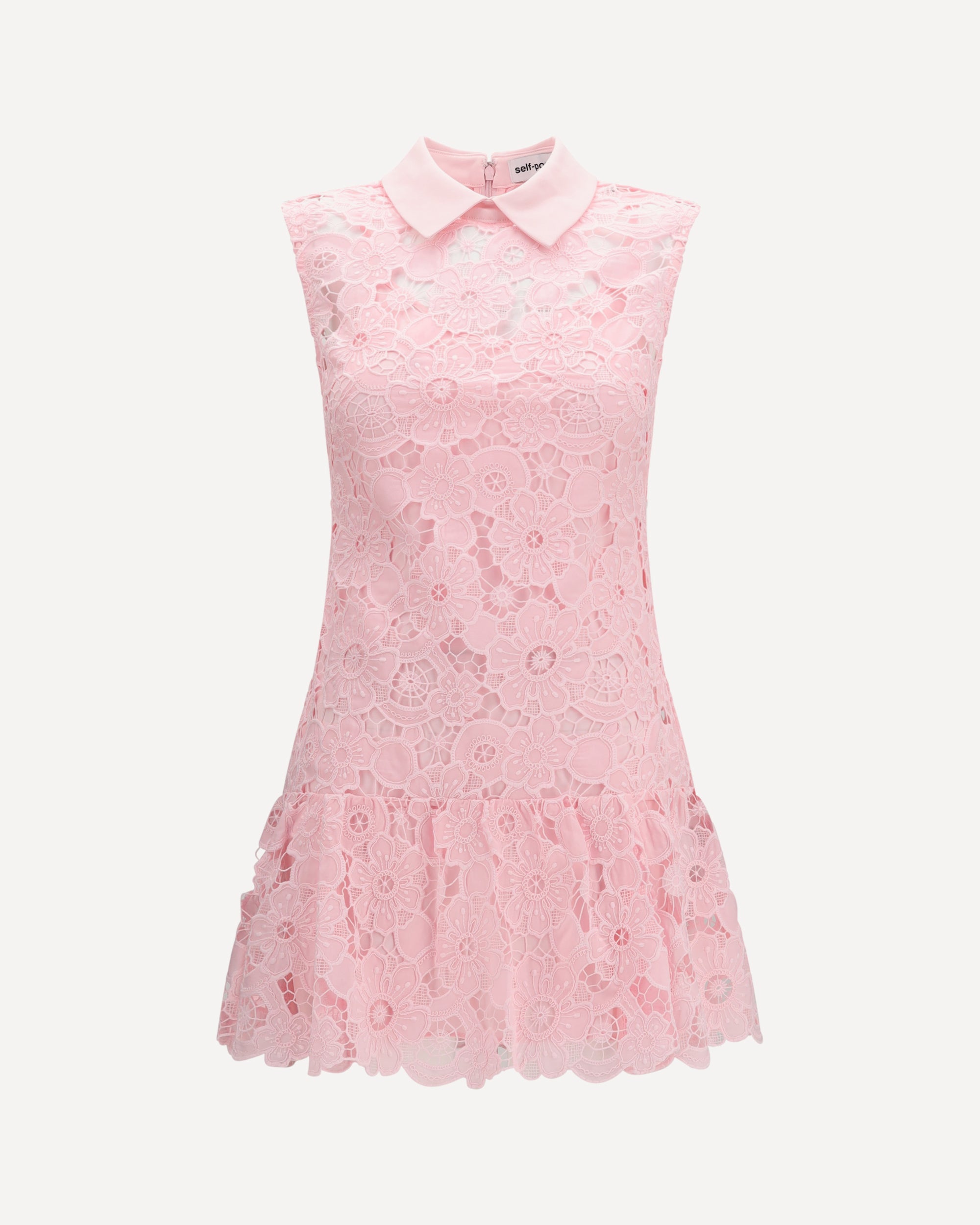 self-portrait Guipure mini Dress