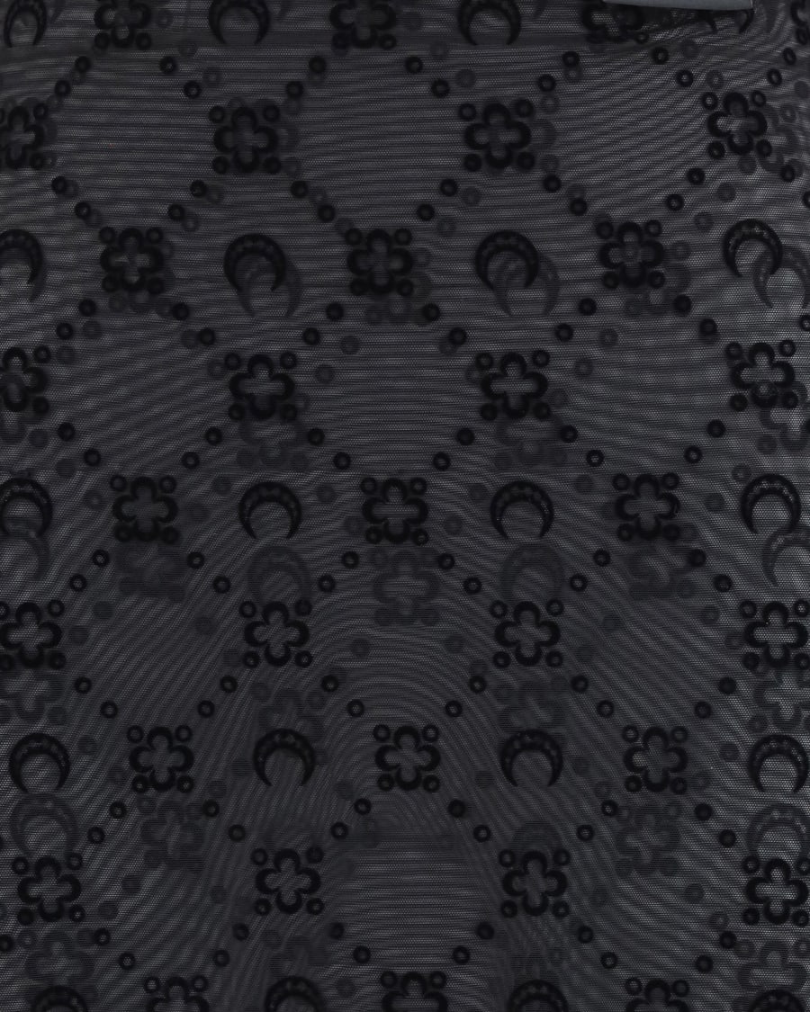 MARINE SERRE Moonogram Mesh Flock Pant-Skirt, view 5