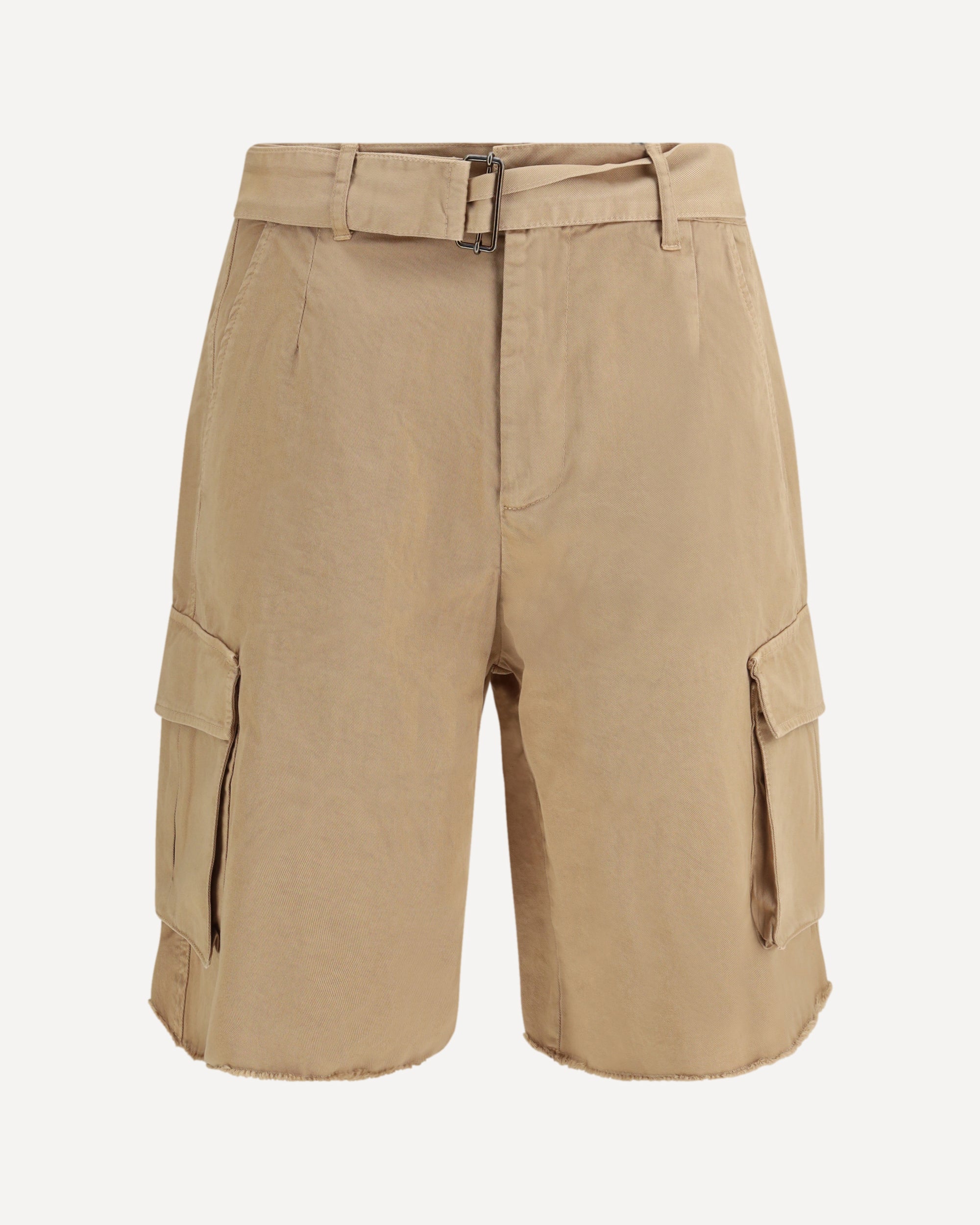 LANEUS Belted button Cargo Shorts