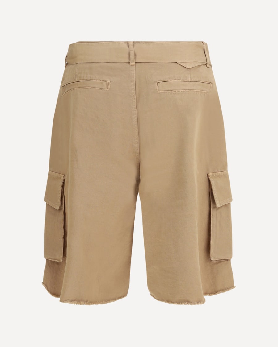 LANEUS Belted button Cargo Shorts, view 4