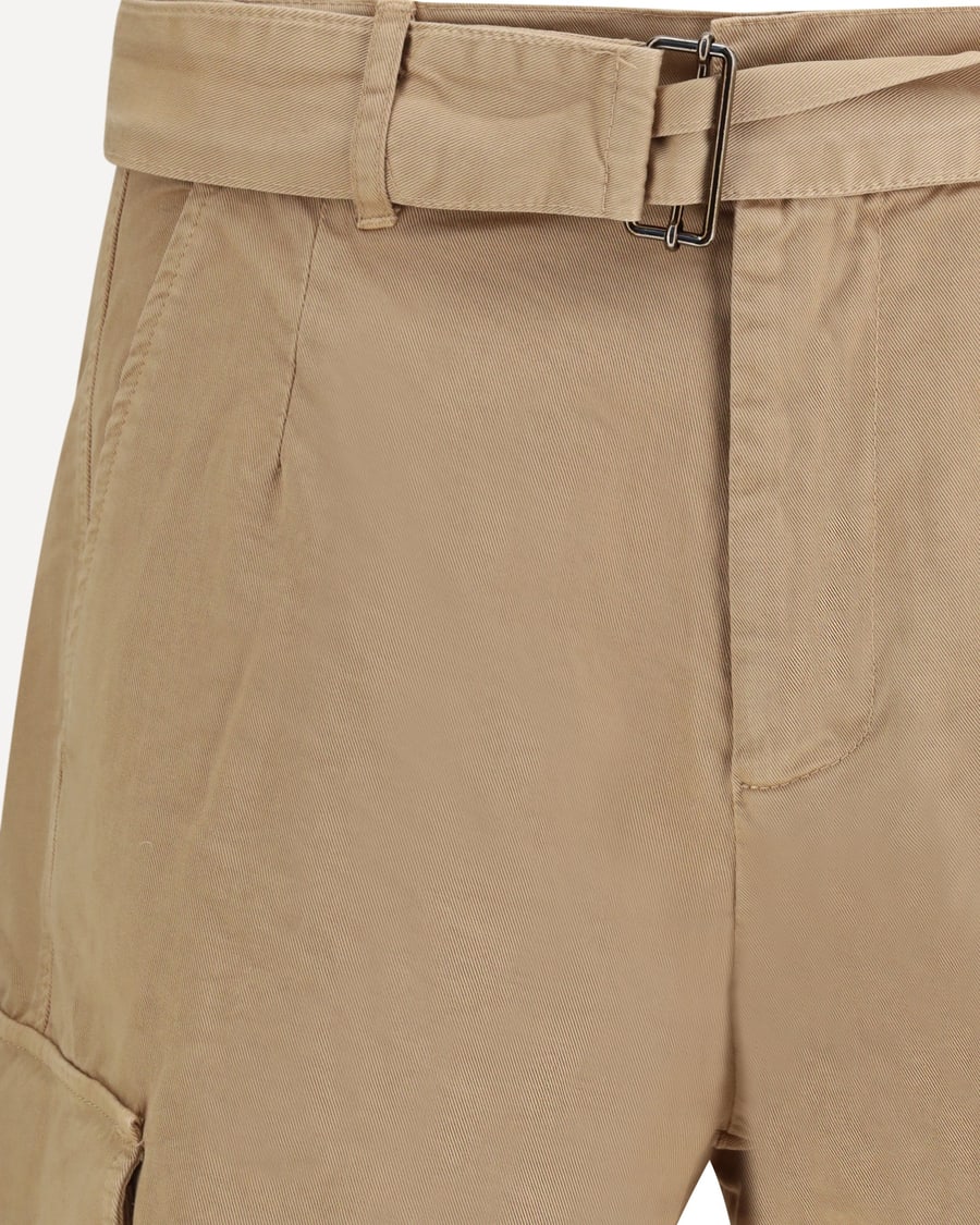LANEUS Belted button Cargo Shorts, view 5