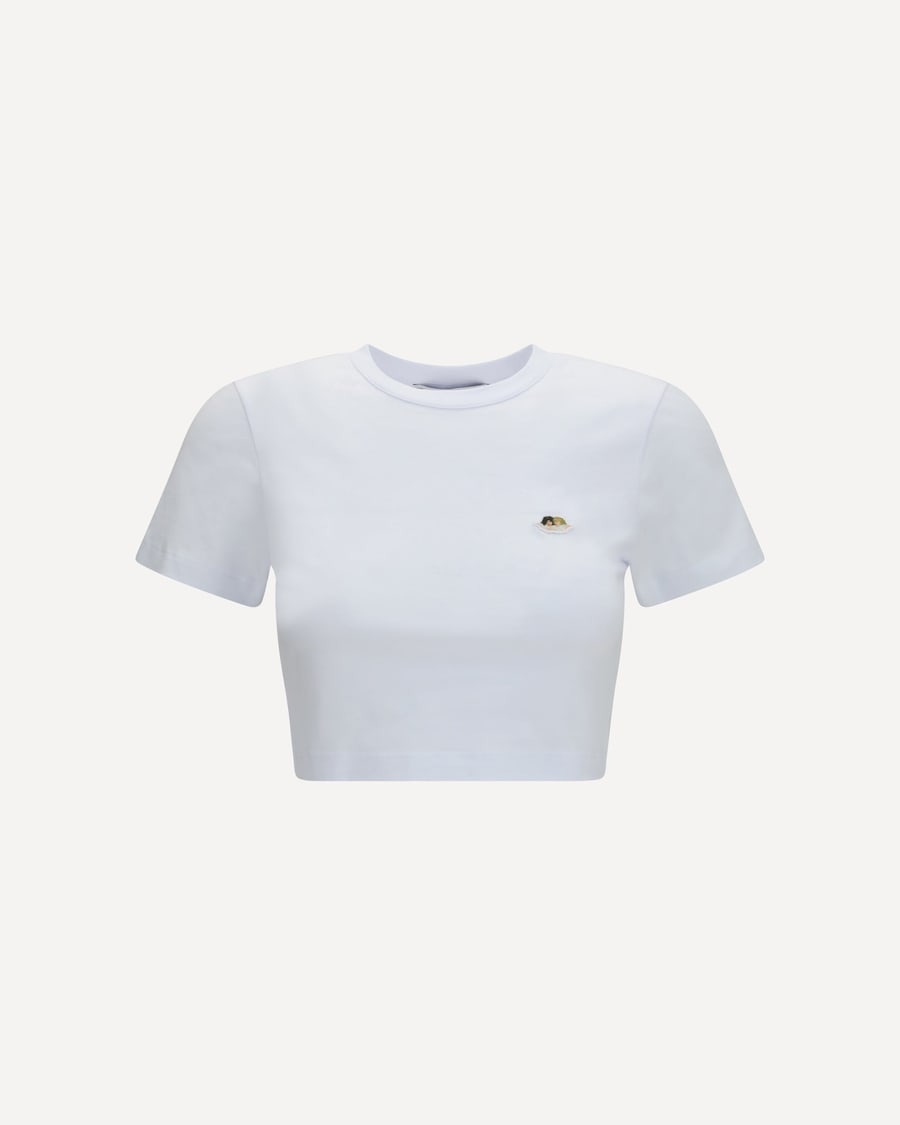 FIORUCCI Angels patch cropped T-shirt
