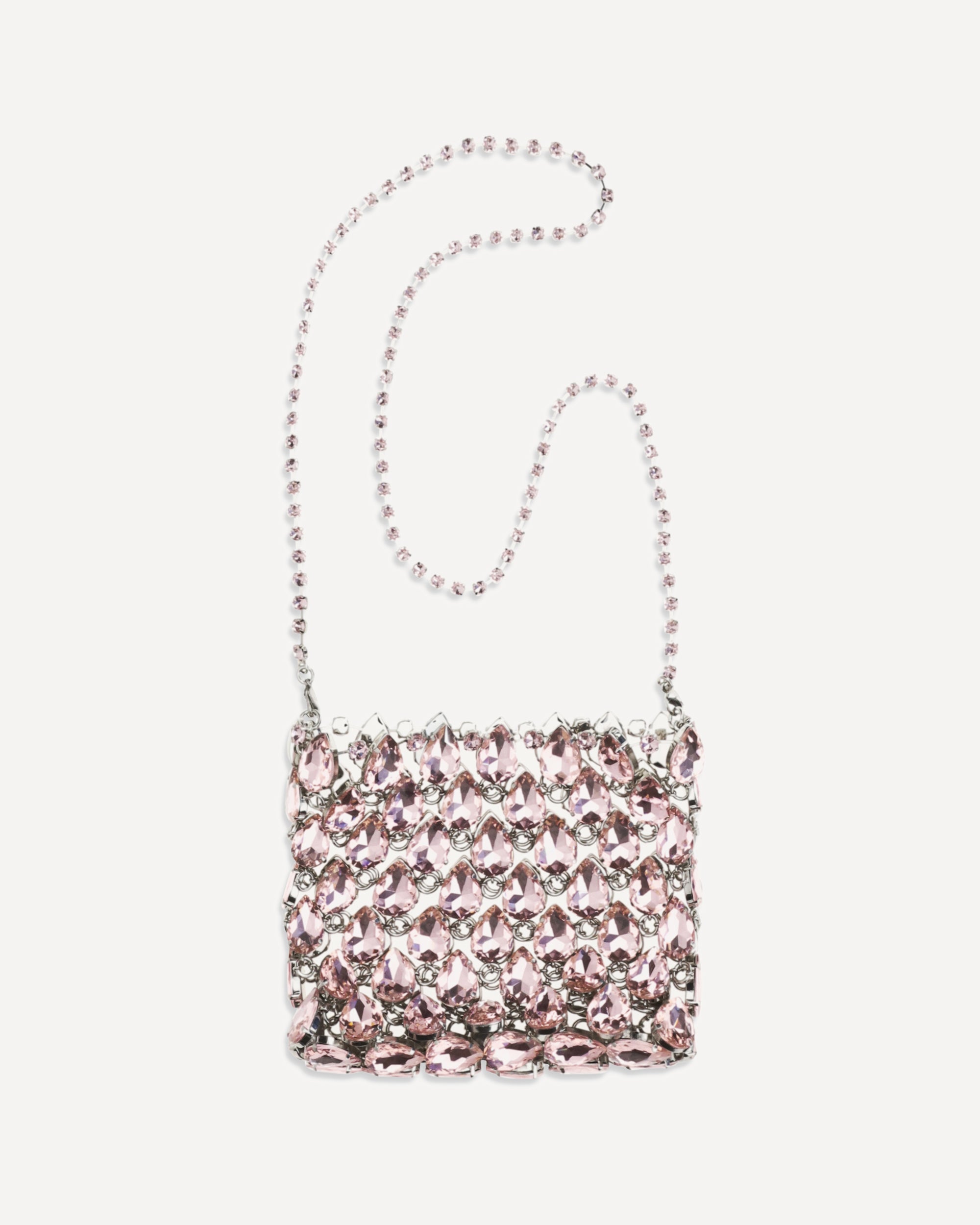 self-portrait Crystal mesh Pouch