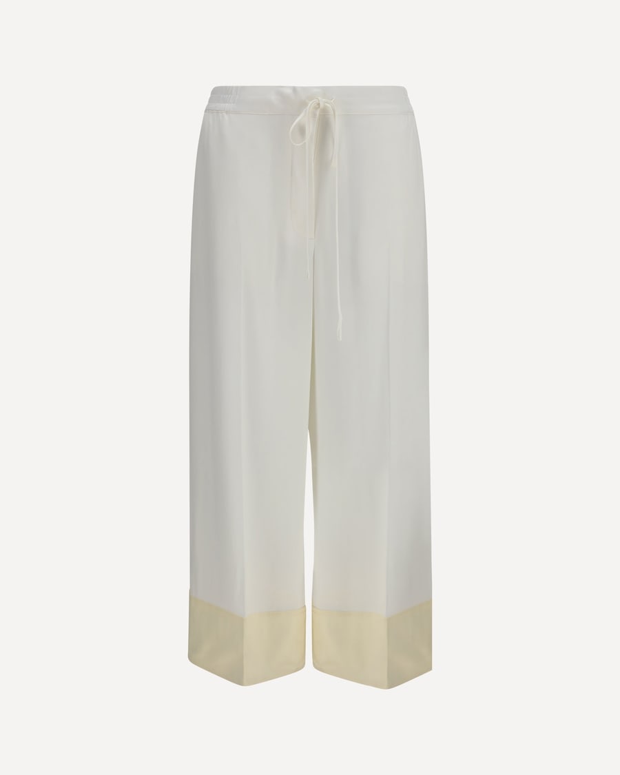 Toteme Drawstring satin Pants, view 3