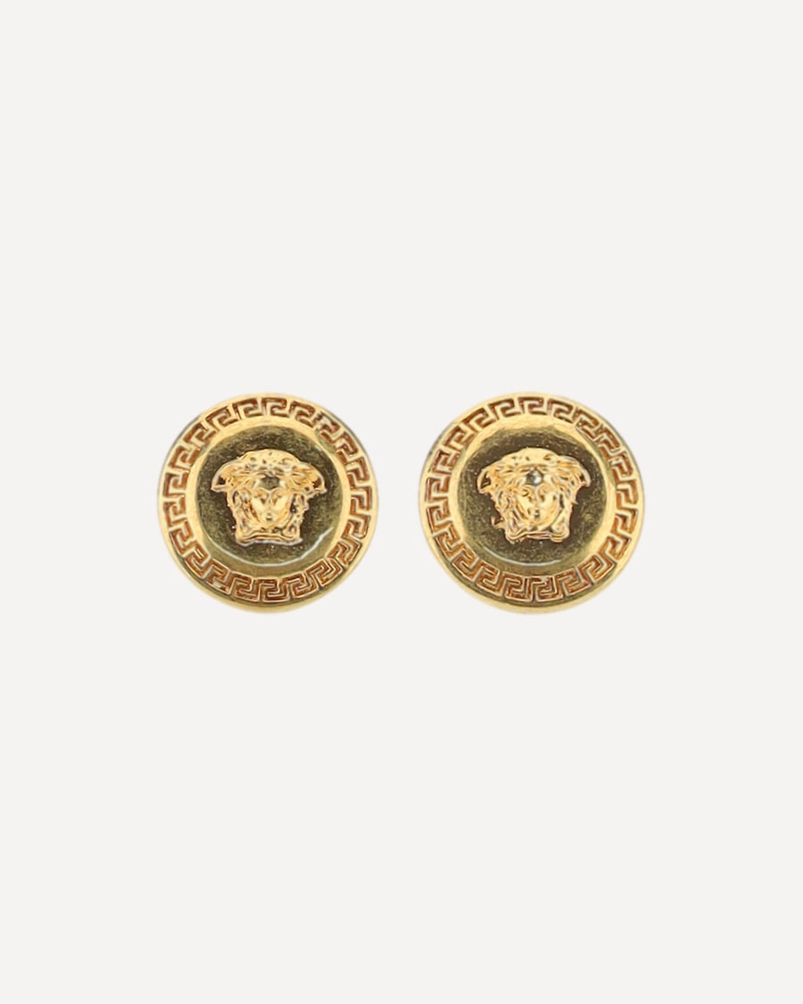 Versace Medusa logo Earrings, view 3