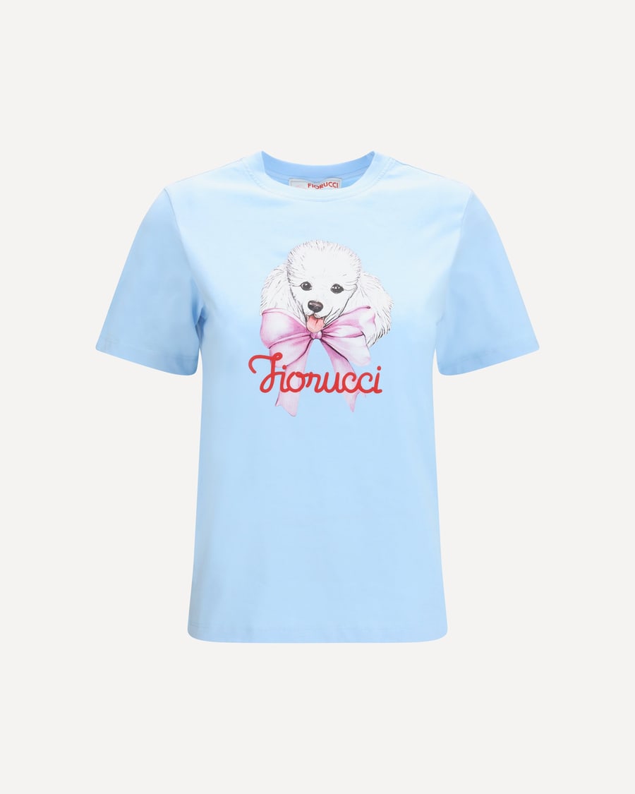 FIORUCCI Regular poodle-logo T-shirt, view 3