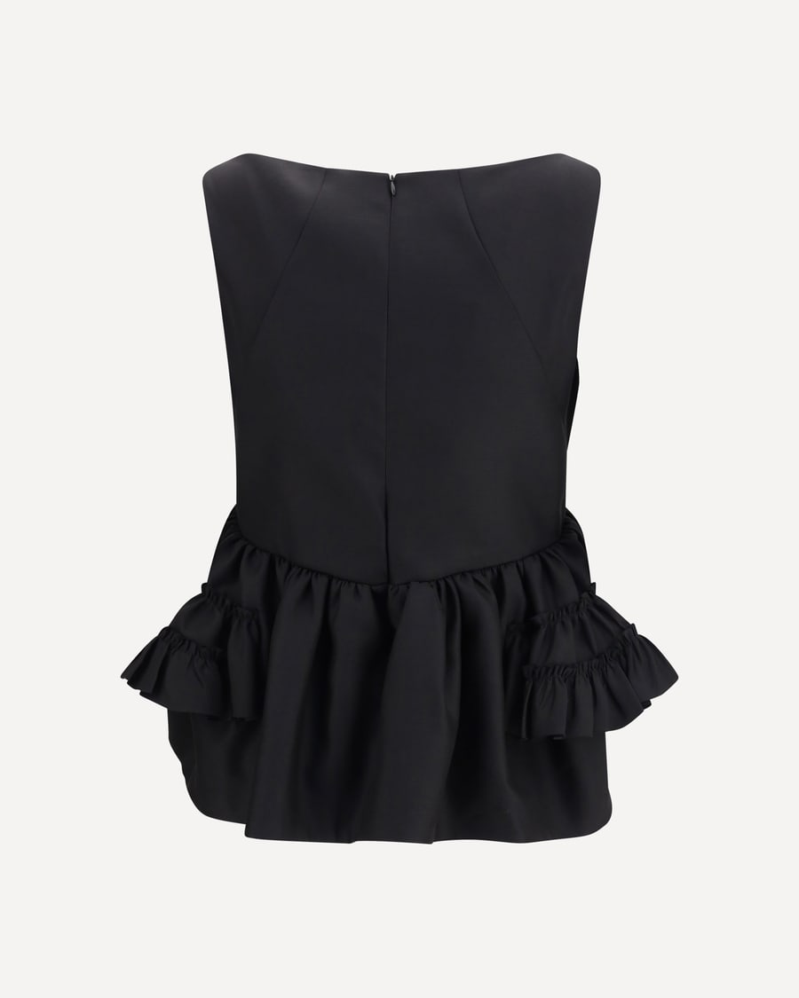 Dries Van Noten Ruffled peplum Top, view 2