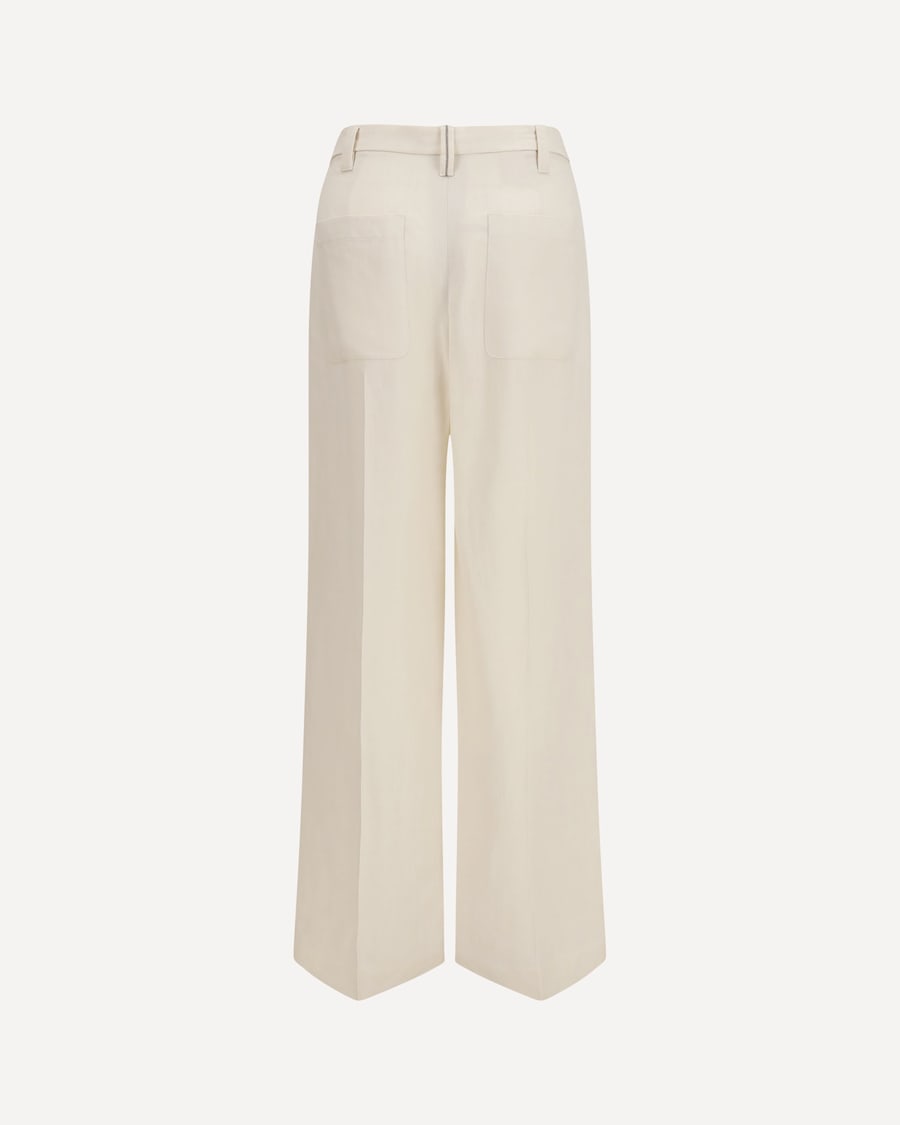 Brunello Cucinelli Wide Pants in fluid twill, view 4