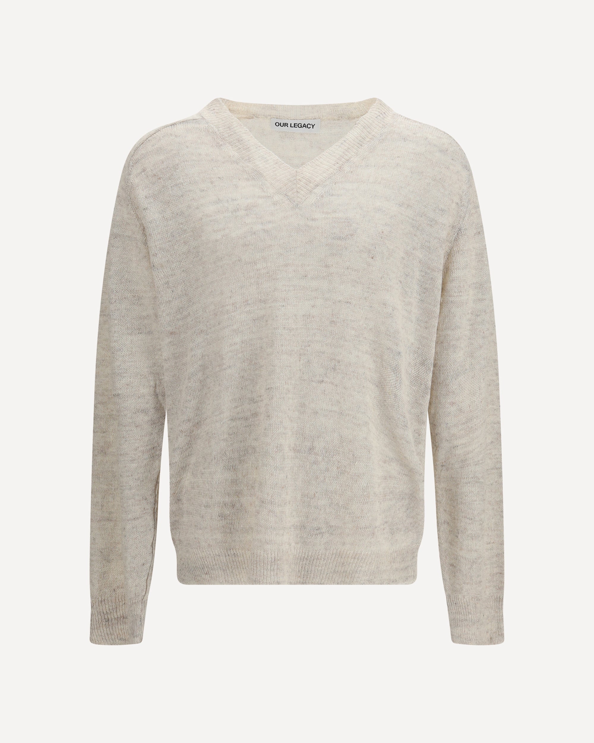 Our Legacy Rue v-neck soft cyclone linen Sweater