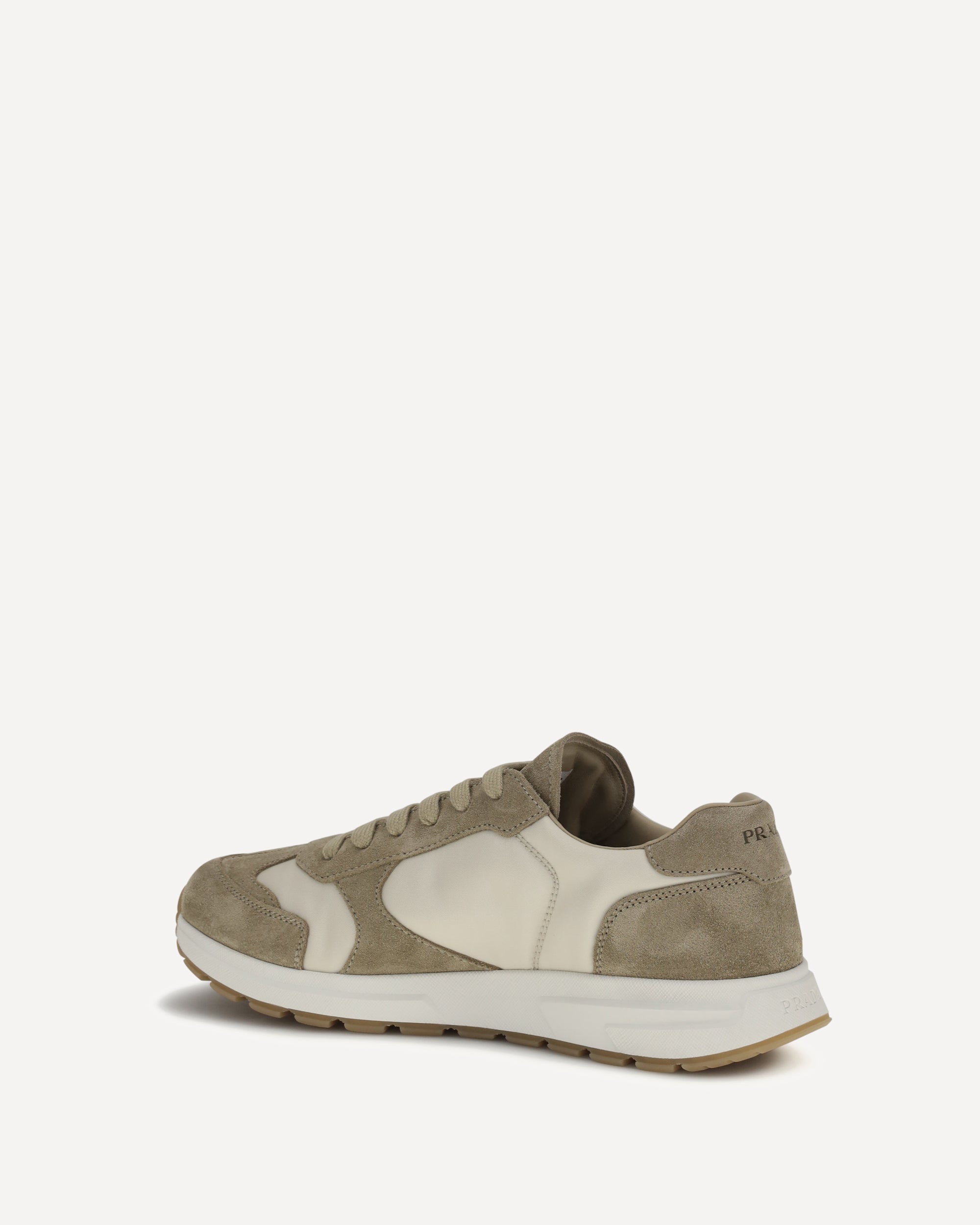 Prada Prax Sneakers in suede and Re-Nylon, view 2