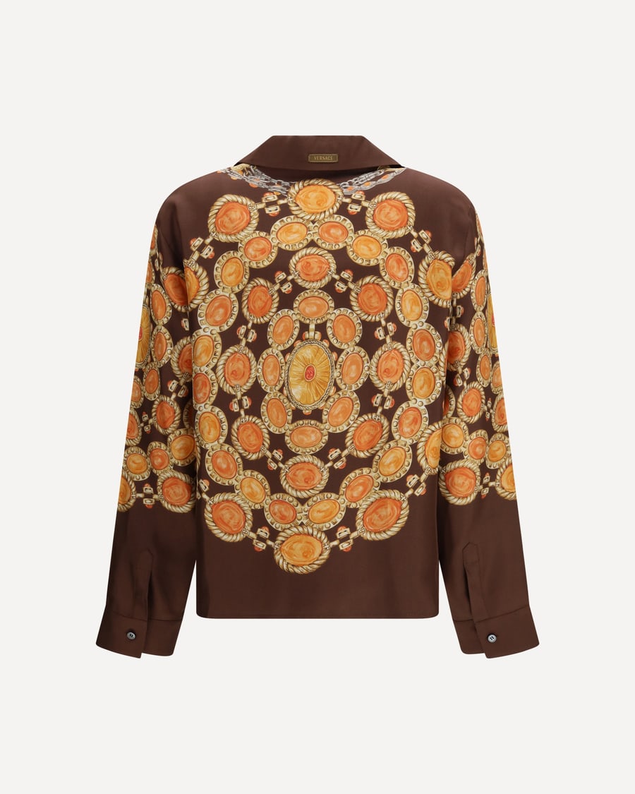 Versace Chain print buttoned Shirt, view 2