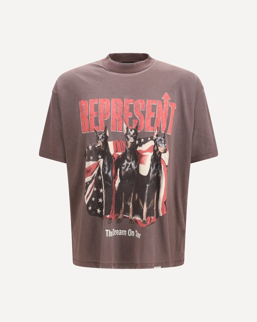 REPRESENT Printed cotton T-shirt, view 3