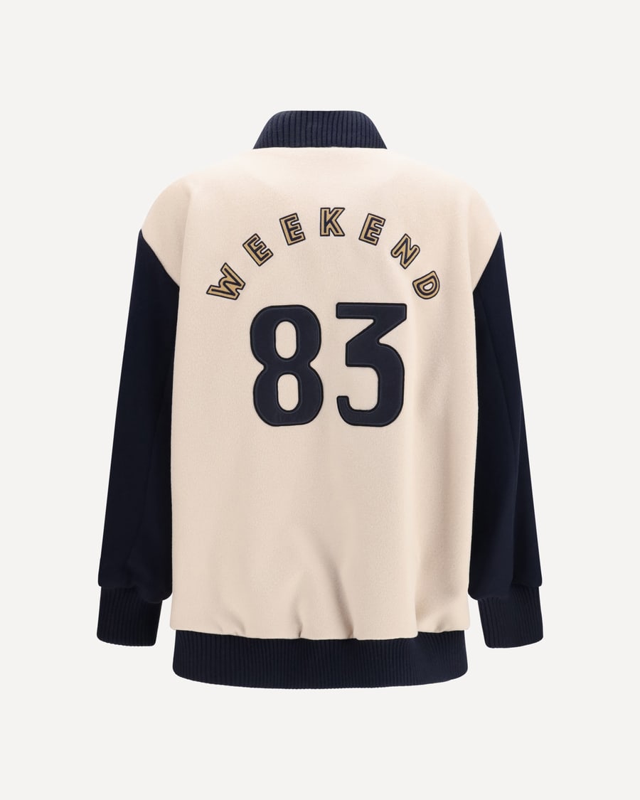 Weekend Max Mara Oversized Bomber in double wool, view 4