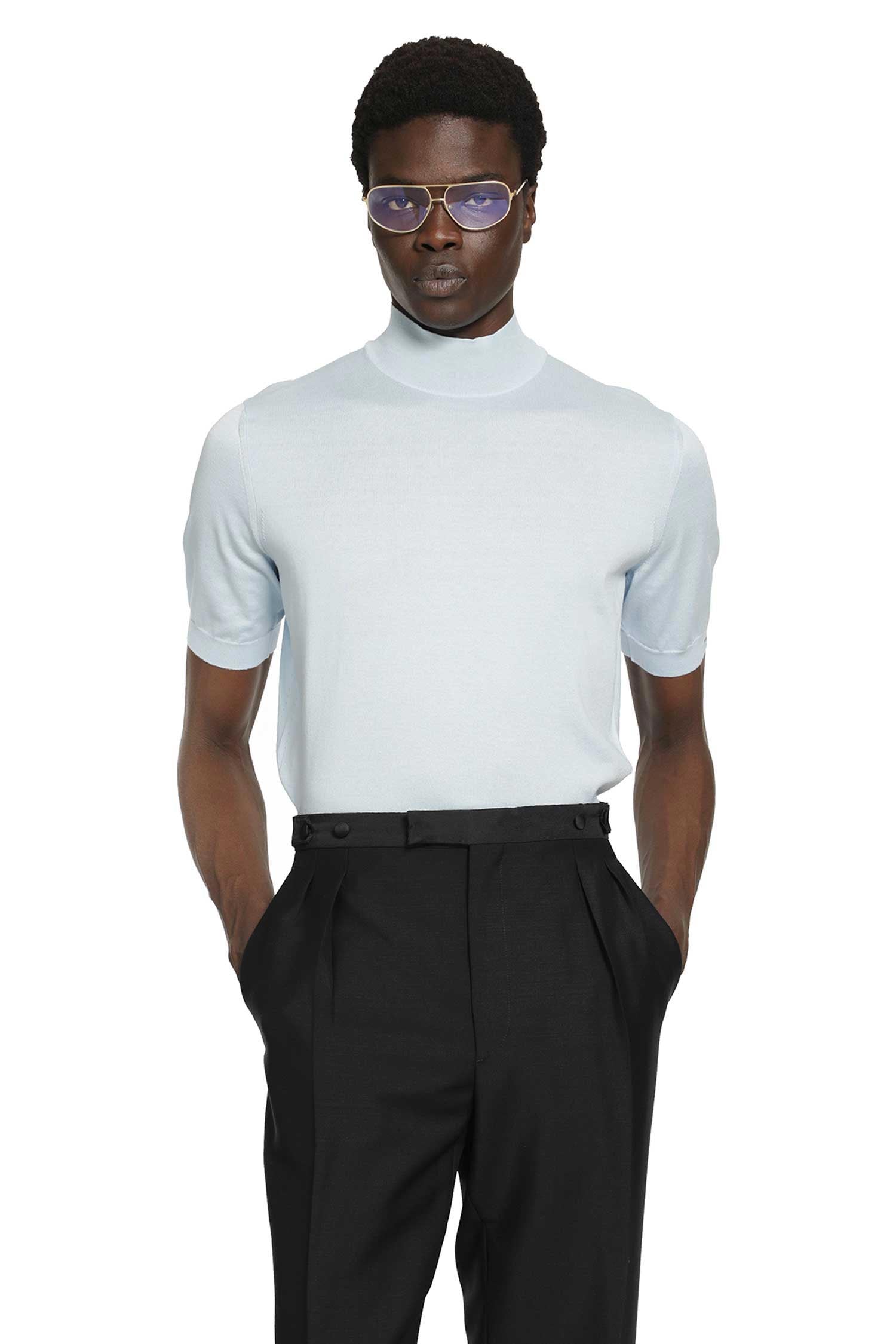 Prada Short Sleeve Cotton Sweater