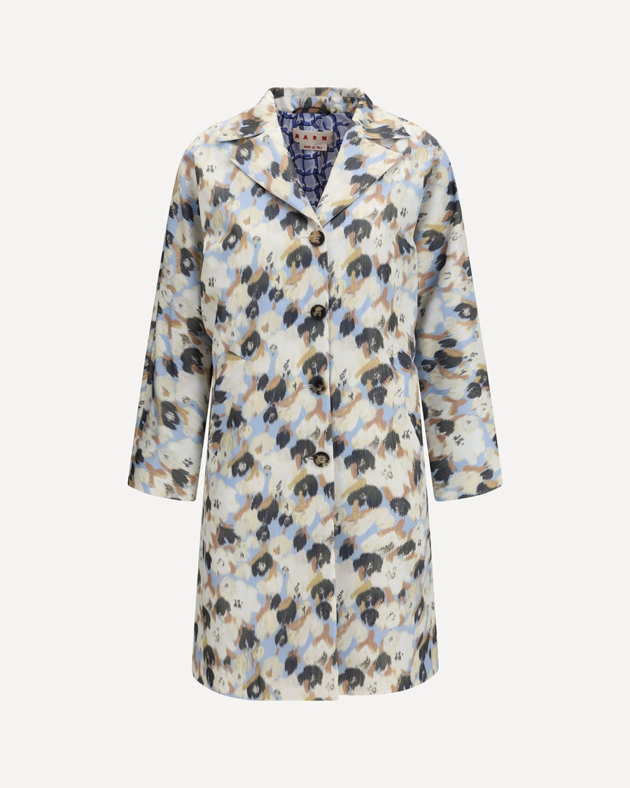 Marni Printed button parka Coat, view 3