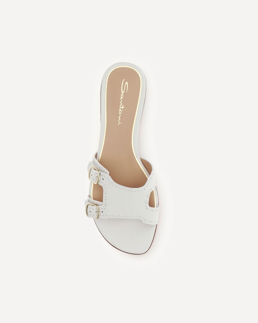 SANTONI Low leather Sandals, view 6