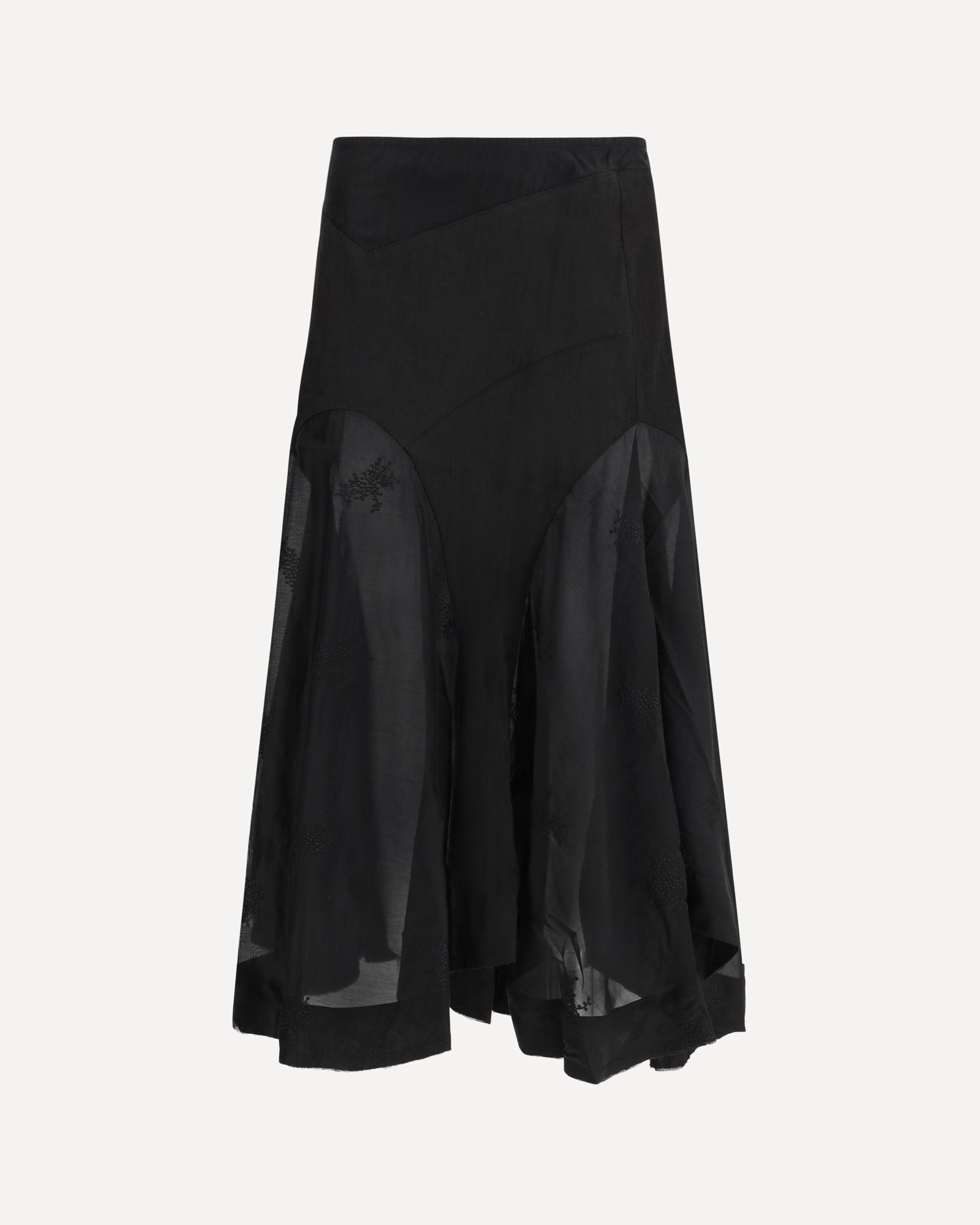 Our Legacy Petti Skirt noir bloom ethereal veil