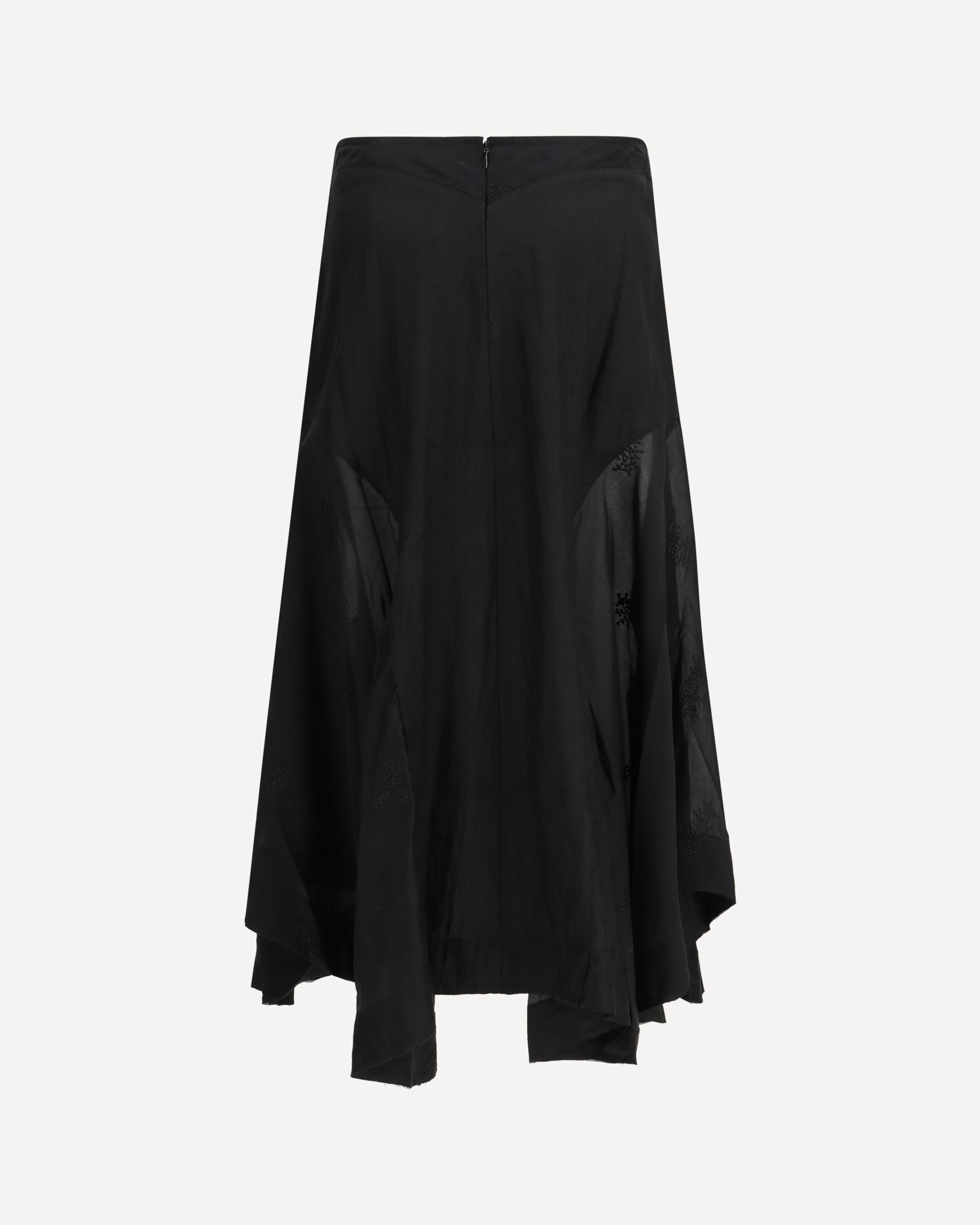 Our Legacy Petti Skirt noir bloom ethereal veil, view 2