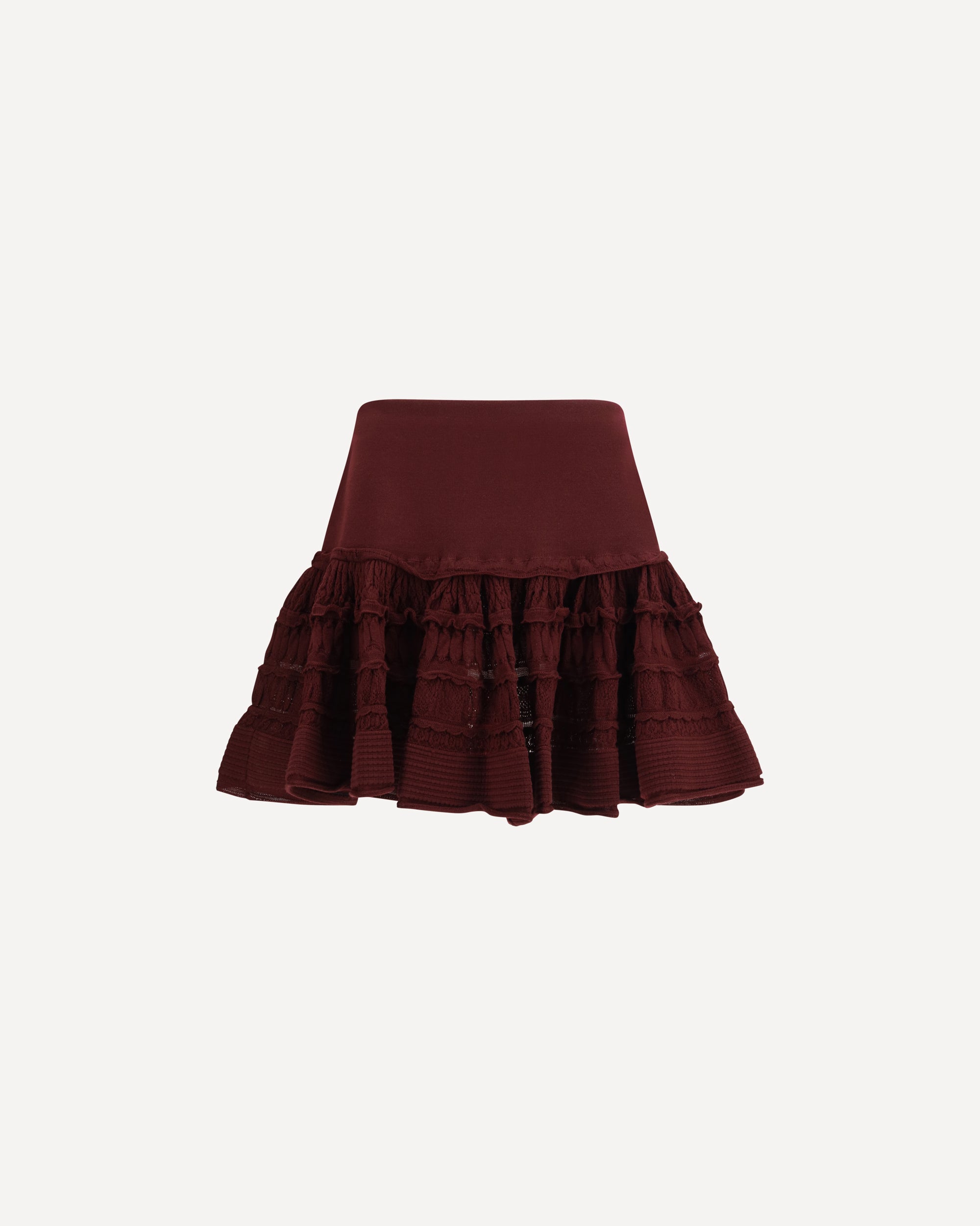 Alaïa Wool crinoline ruffle mini Skirt
