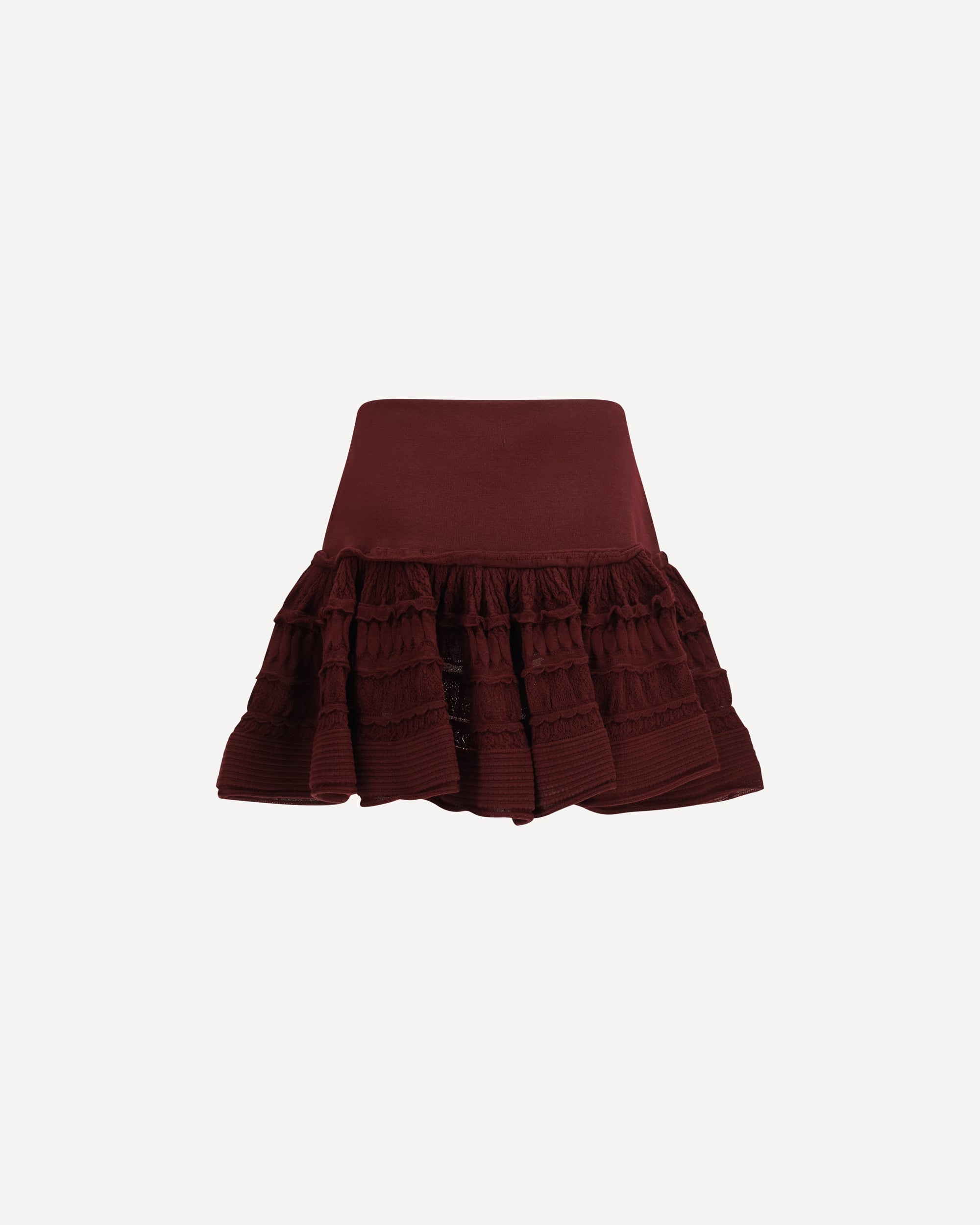 Alaïa Wool crinoline ruffle mini Skirt, view 2