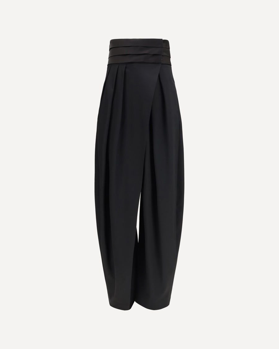 Alaïa Rounded tuxedo wool Pants