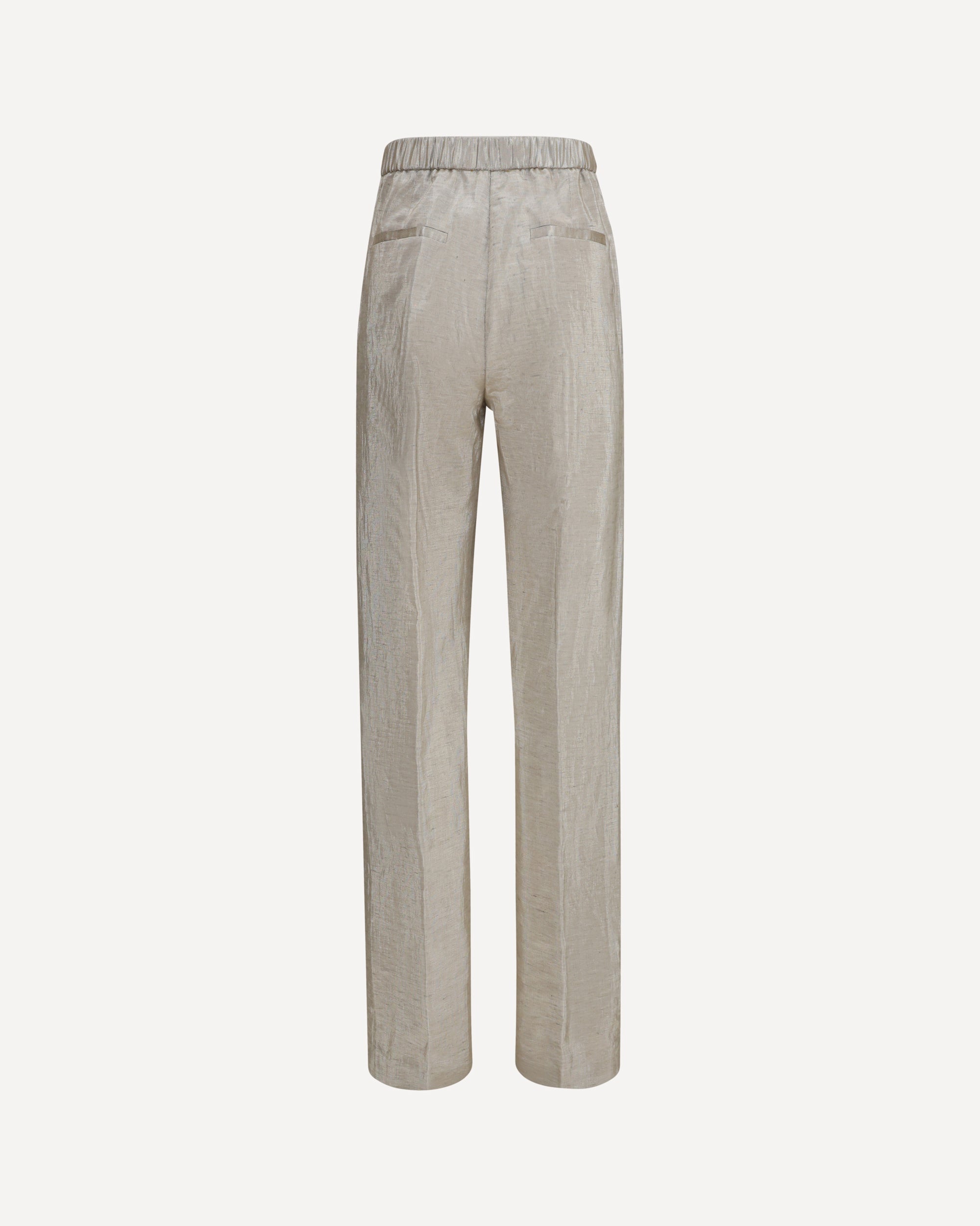 Forte_Forte Lurex Pants in tweed with micro sequins and shimmering thread, view 2