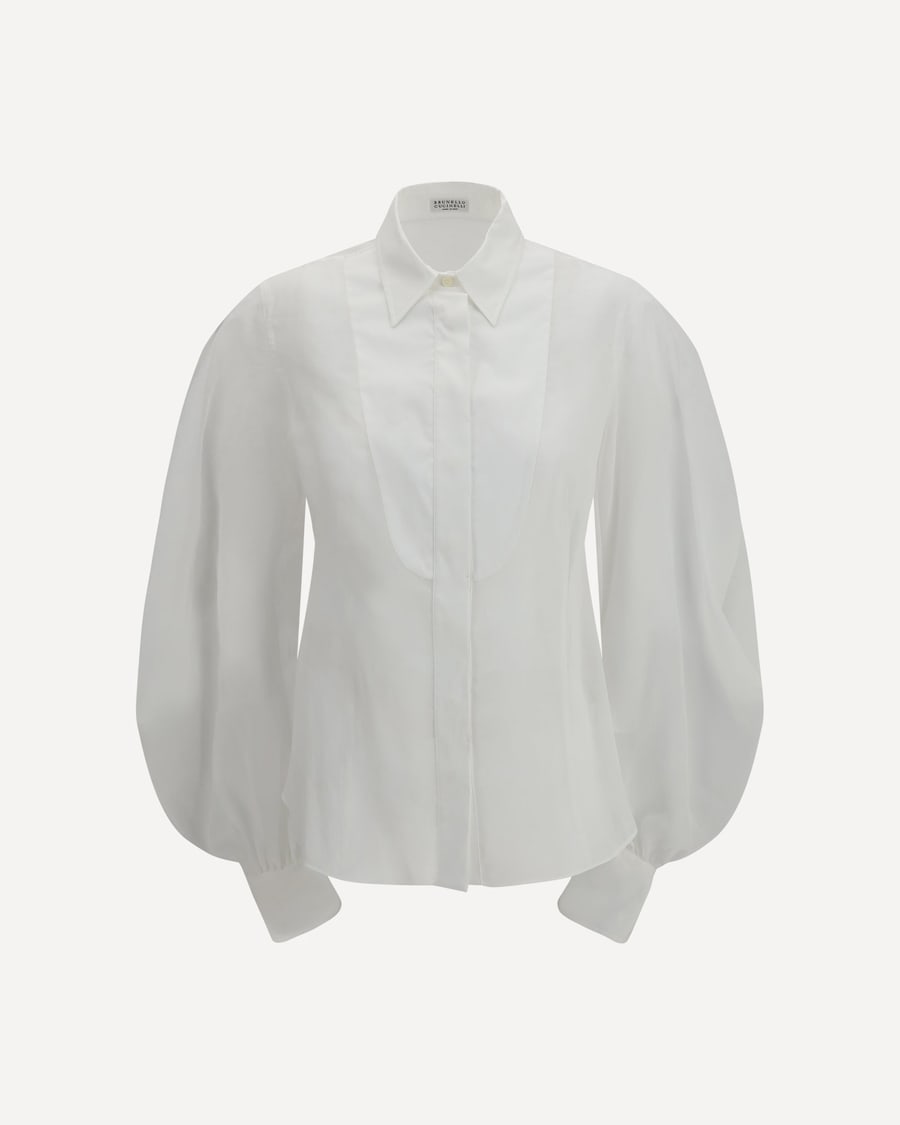 Brunello Cucinelli Lantern sleeve Blouse