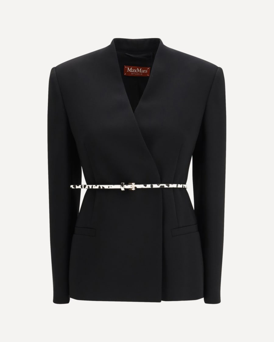 Max Mara Studio Double-breasted cady Jacket
