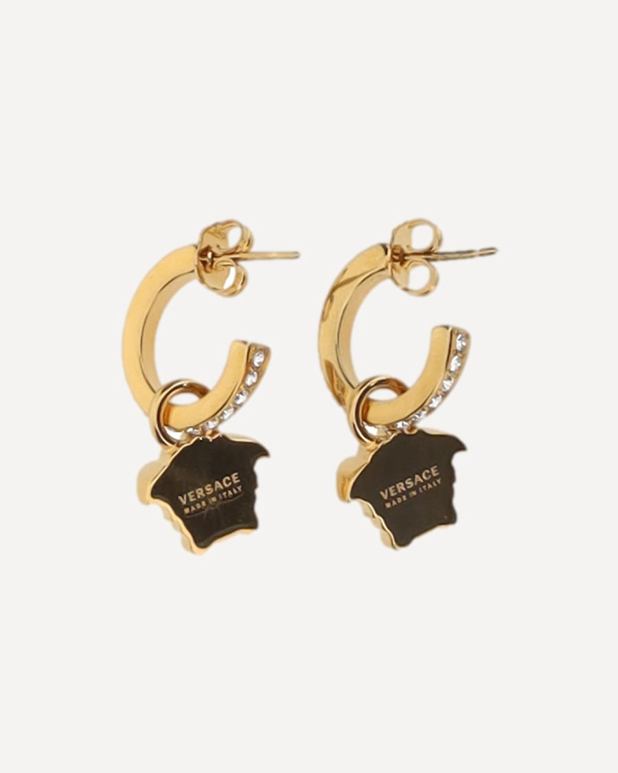 Versace Medusa head Drop Earrings, view 4
