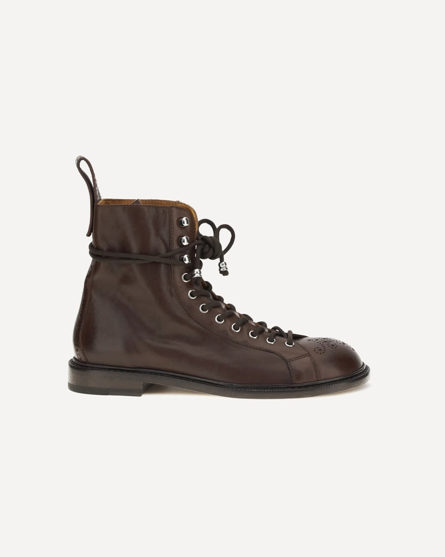 Versace Billy leather ankle Boots, view 3