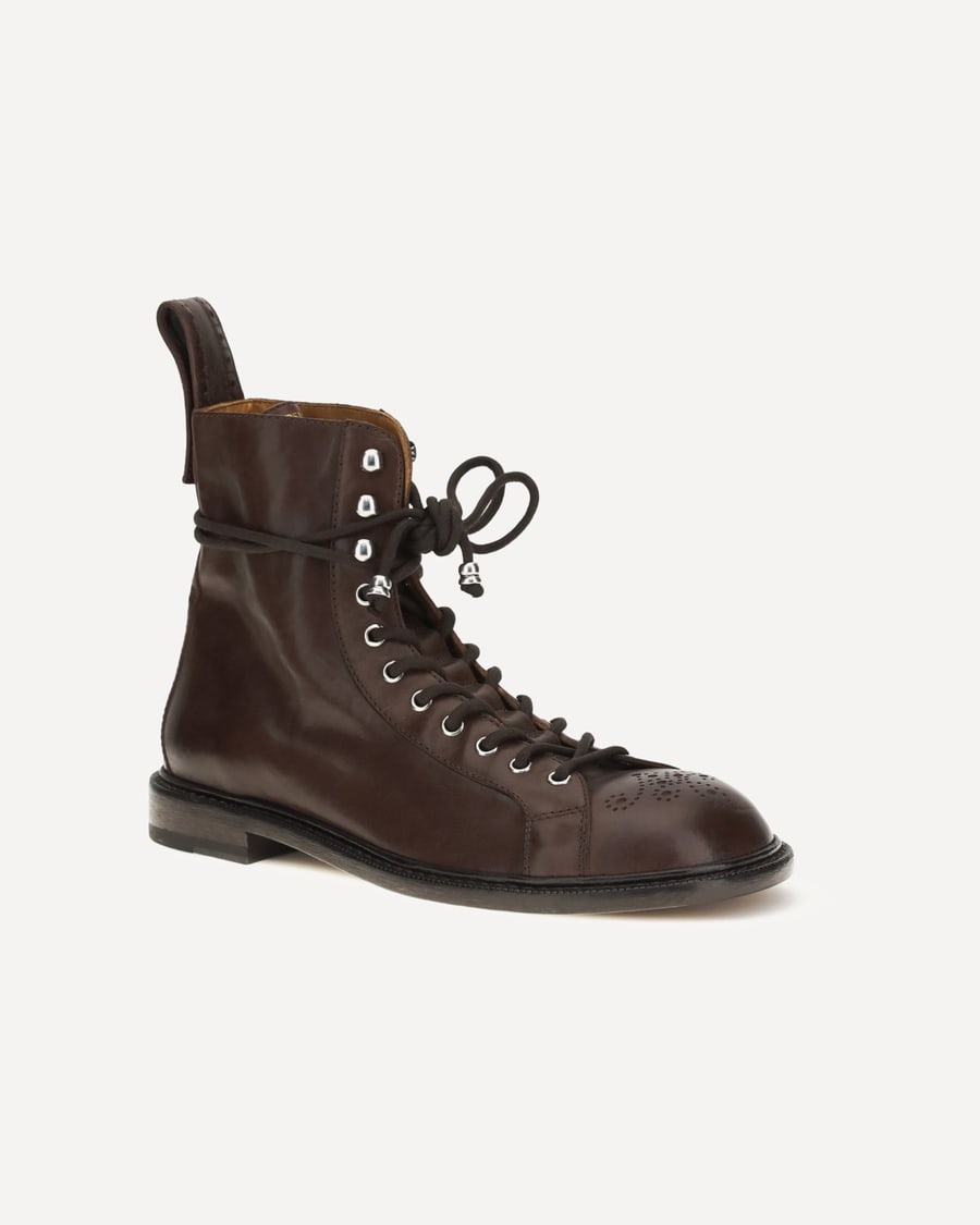 Versace Billy leather ankle Boots, view 4