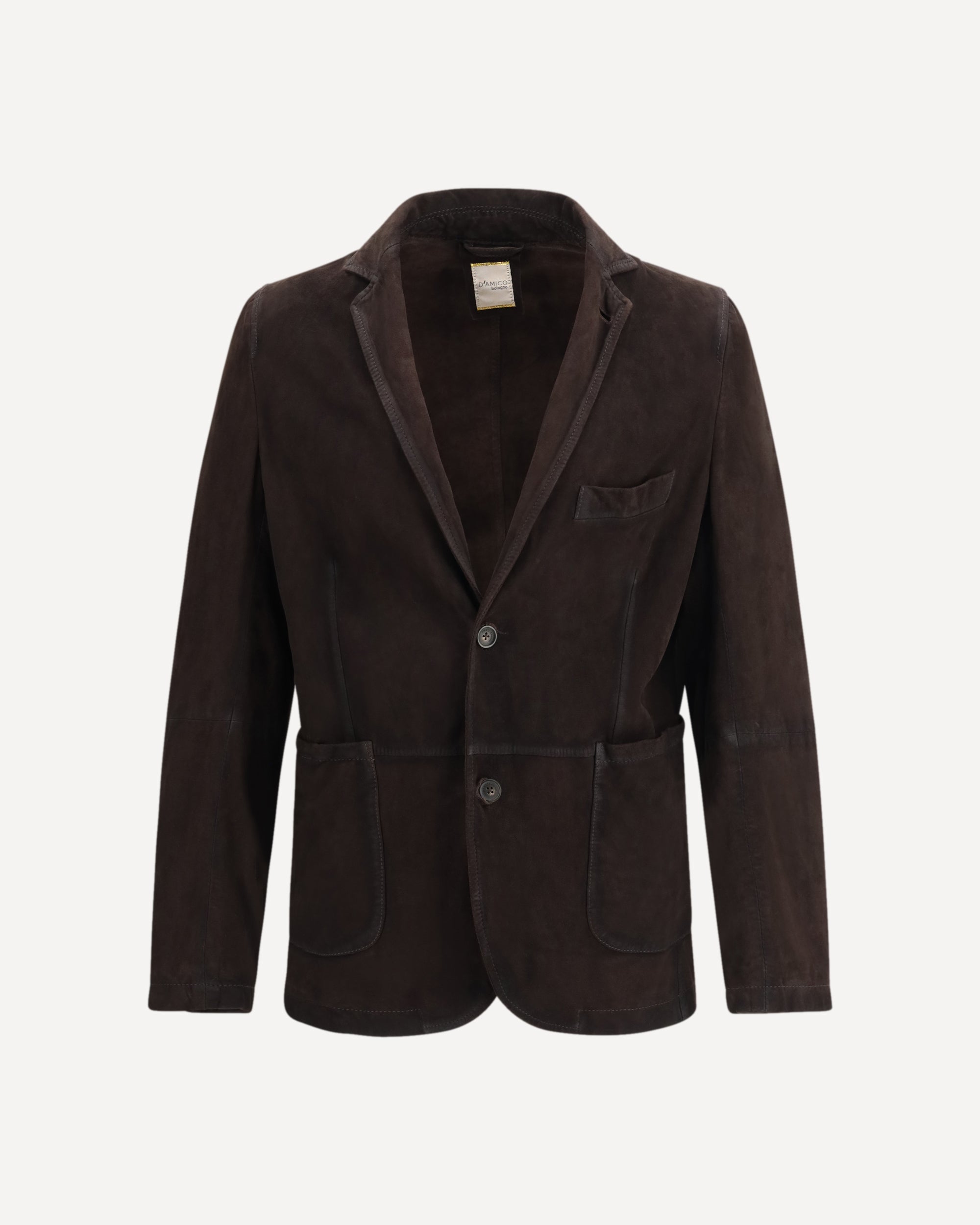 D'AMICO Single-breasted Jacket in suede