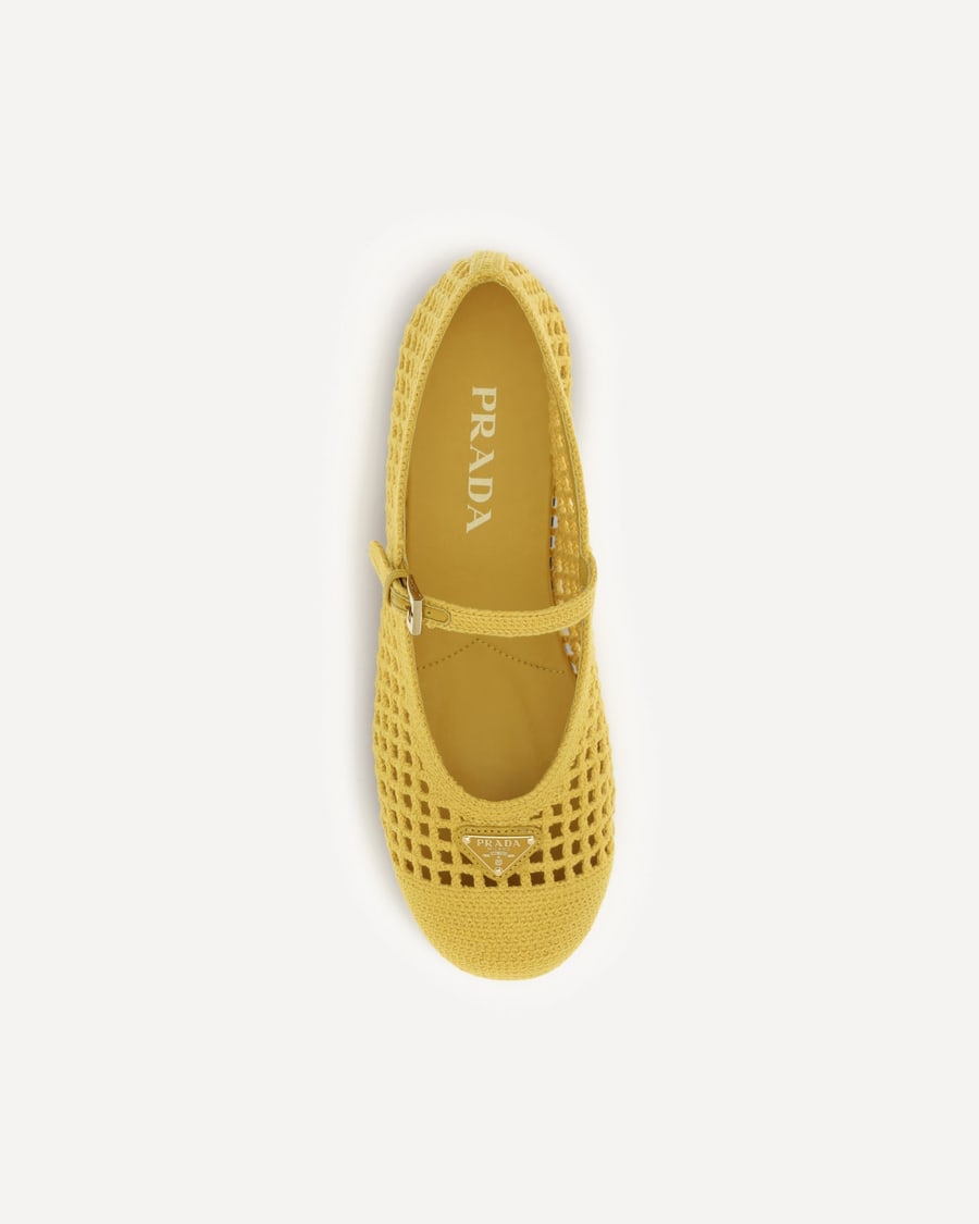 Prada Crochet Ballerinas, view 6