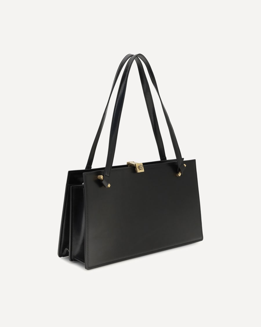 Versace Severine Shoulder Bag in leather, view 4
