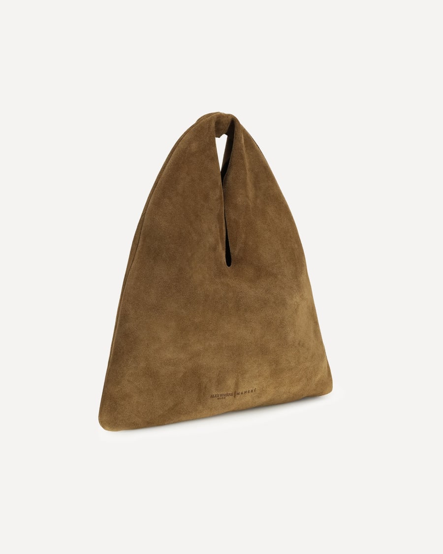 MANEBI Louis Handbag in suede, view 4