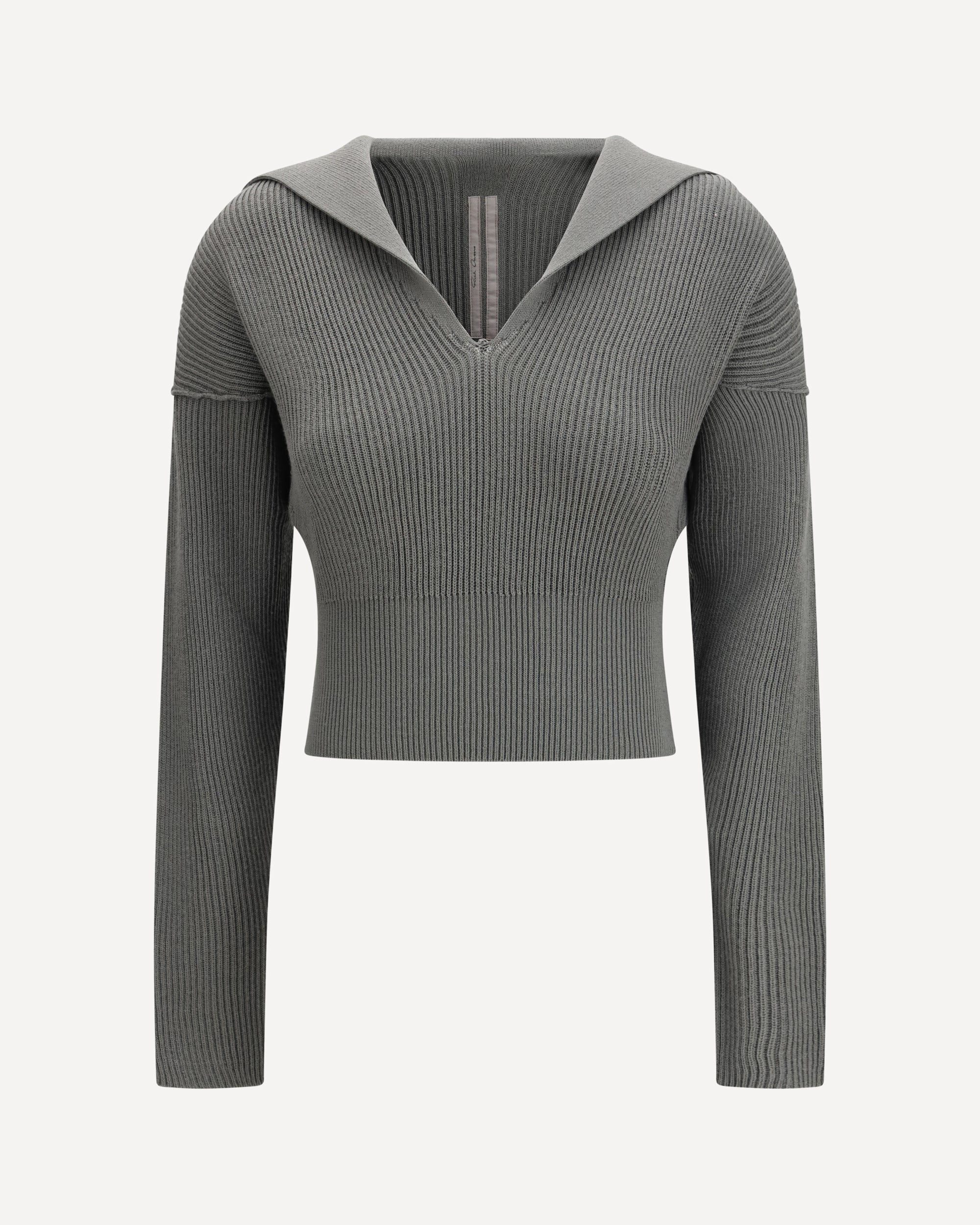 Rick Owens Euca Virgin Wool Sweater with V neck