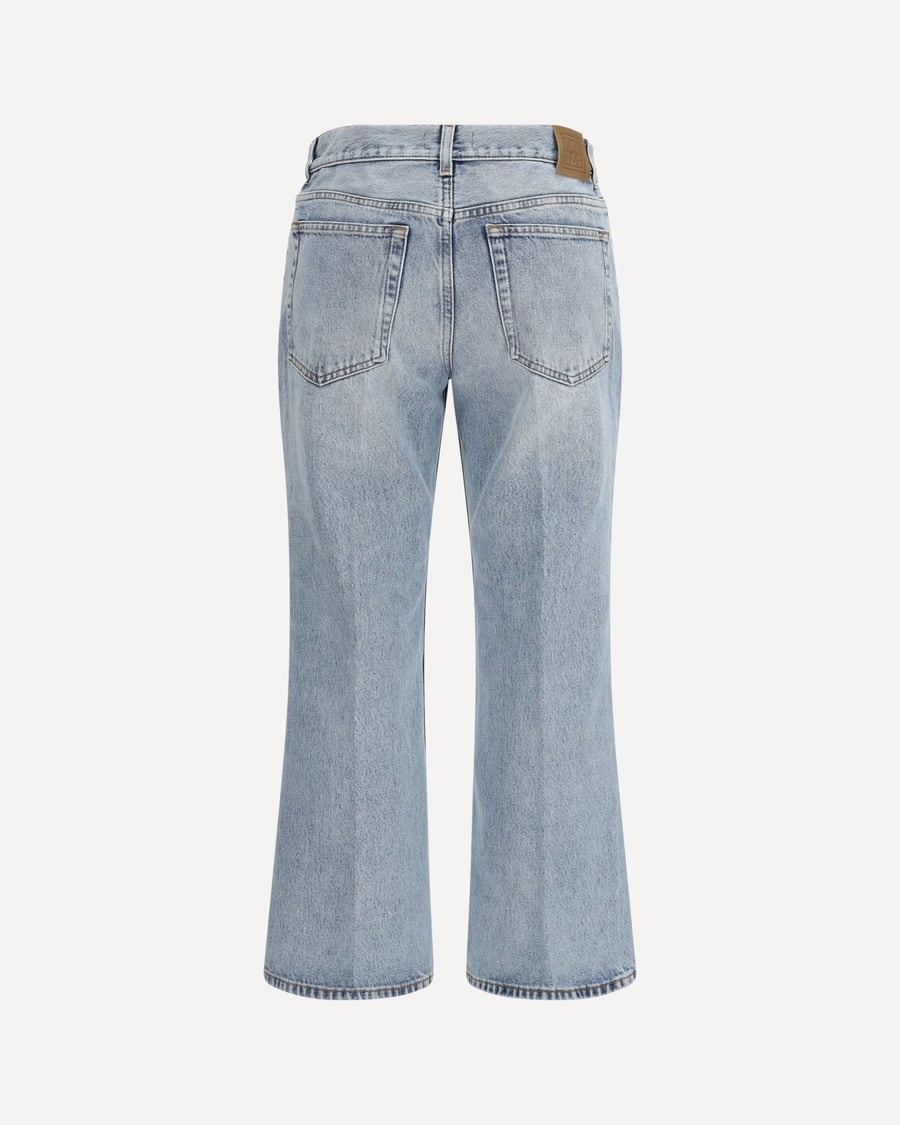Toteme Cotton flared-hem Jeans, view 4
