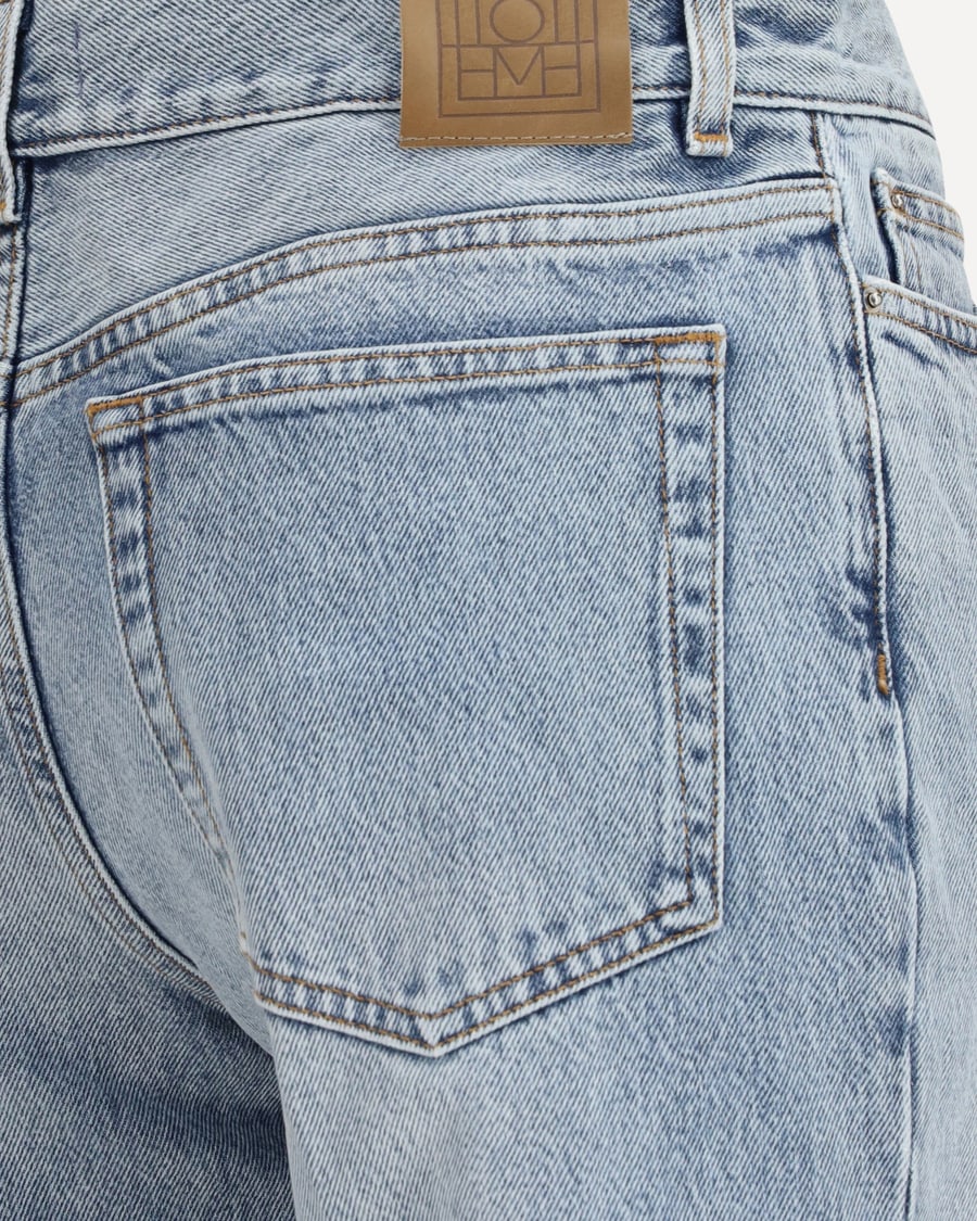 Toteme Cotton flared-hem Jeans, view 5