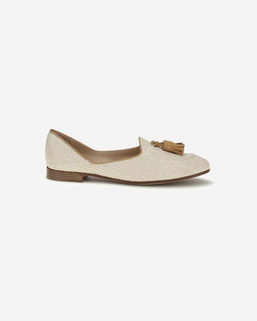 FRATELLI ROSSETTI Raffia Loafers, view 3