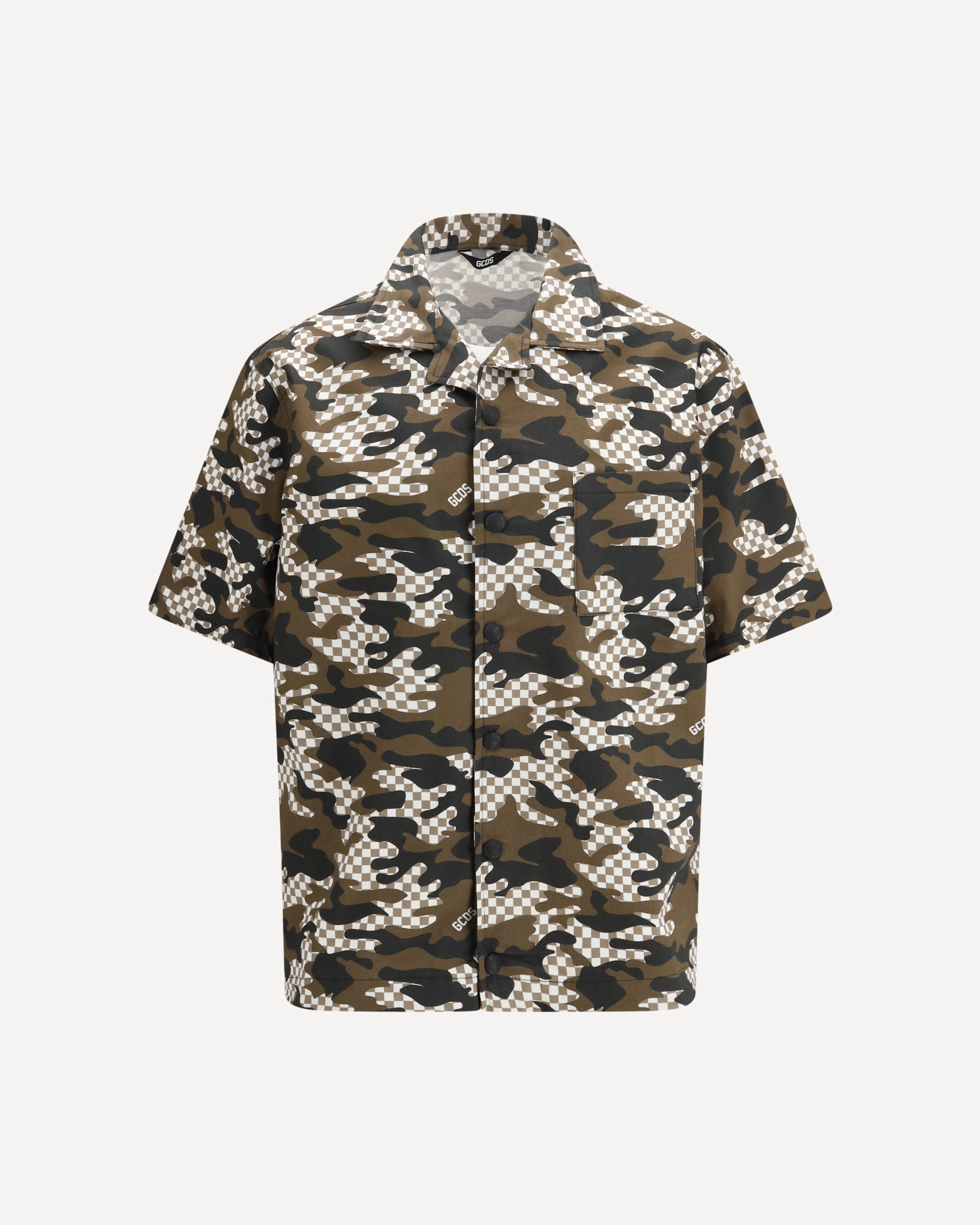 GCDS Checked Camo Shirt