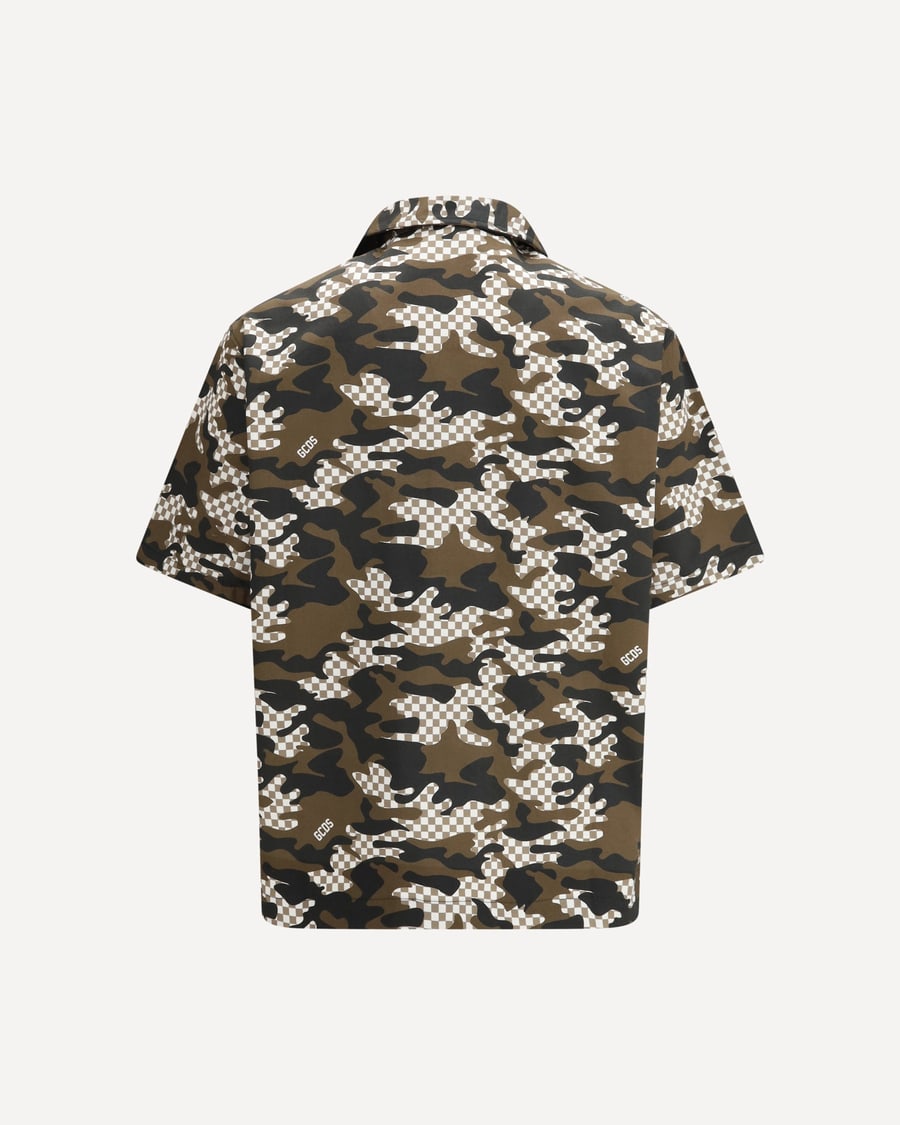 GCDS Checked Camo Shirt, view 4