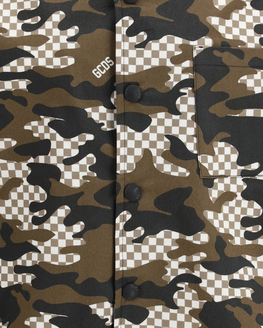 GCDS Checked Camo Shirt, view 5
