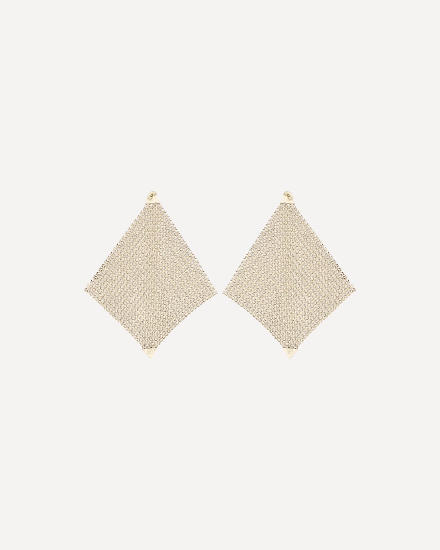 RABANNE Pixel Chainmail Earrings, view 2