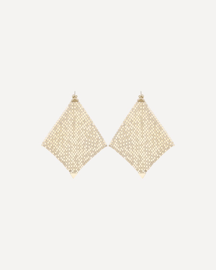 RABANNE Pixel Chainmail Earrings, view 3